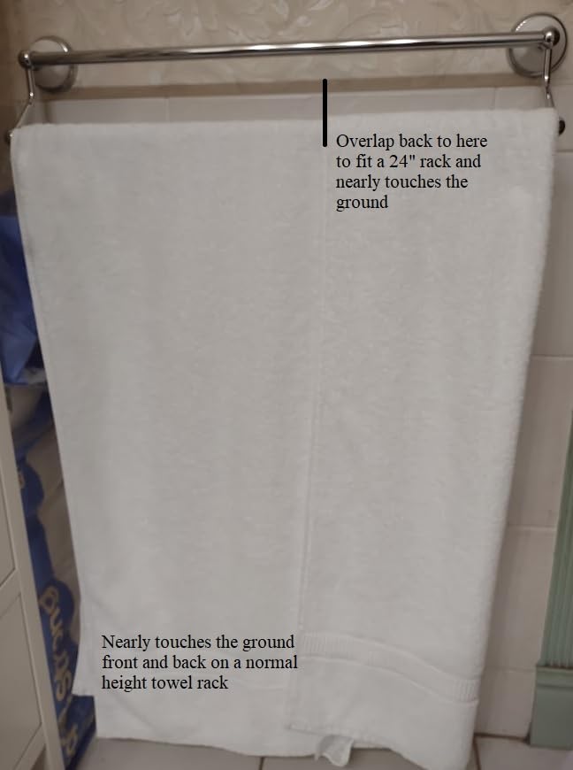 Utopia Towels Jumbo Bath Sheets, 2 Pack, 35x70 in, 600 GSM Cotton customer photo 2
