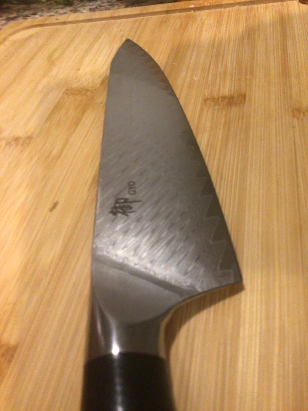 SHAN ZU Damascus Chef Knife Santoku Knife 7 Inch | Professional Kitchen Knives, 67 Layers Damascus Stainless Steel 10Cr15CoMoV Cooking Knife with G10 Handle/Gift Box customer photo 1