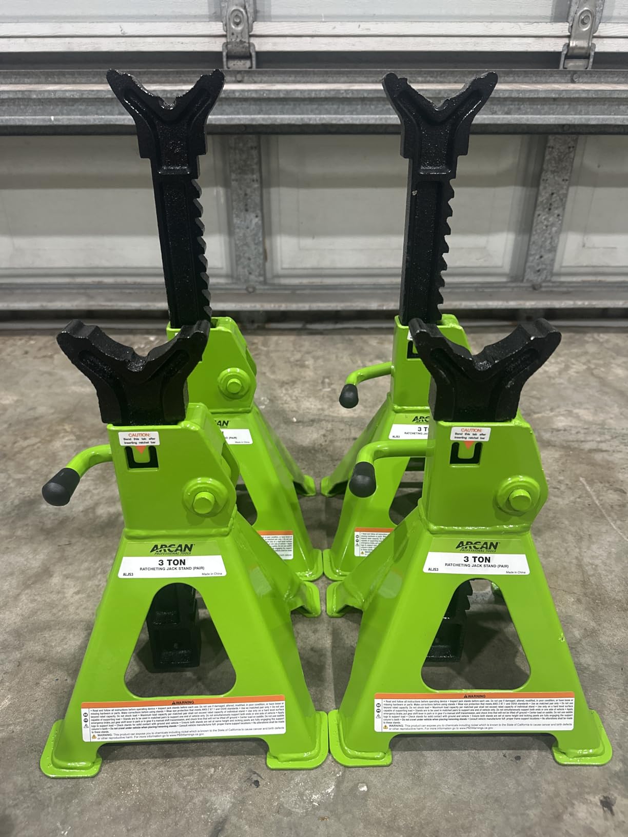 ARCAN 3-Ton Ratcheting Jack Stands, Pair, Model ALJS3 customer photo 1