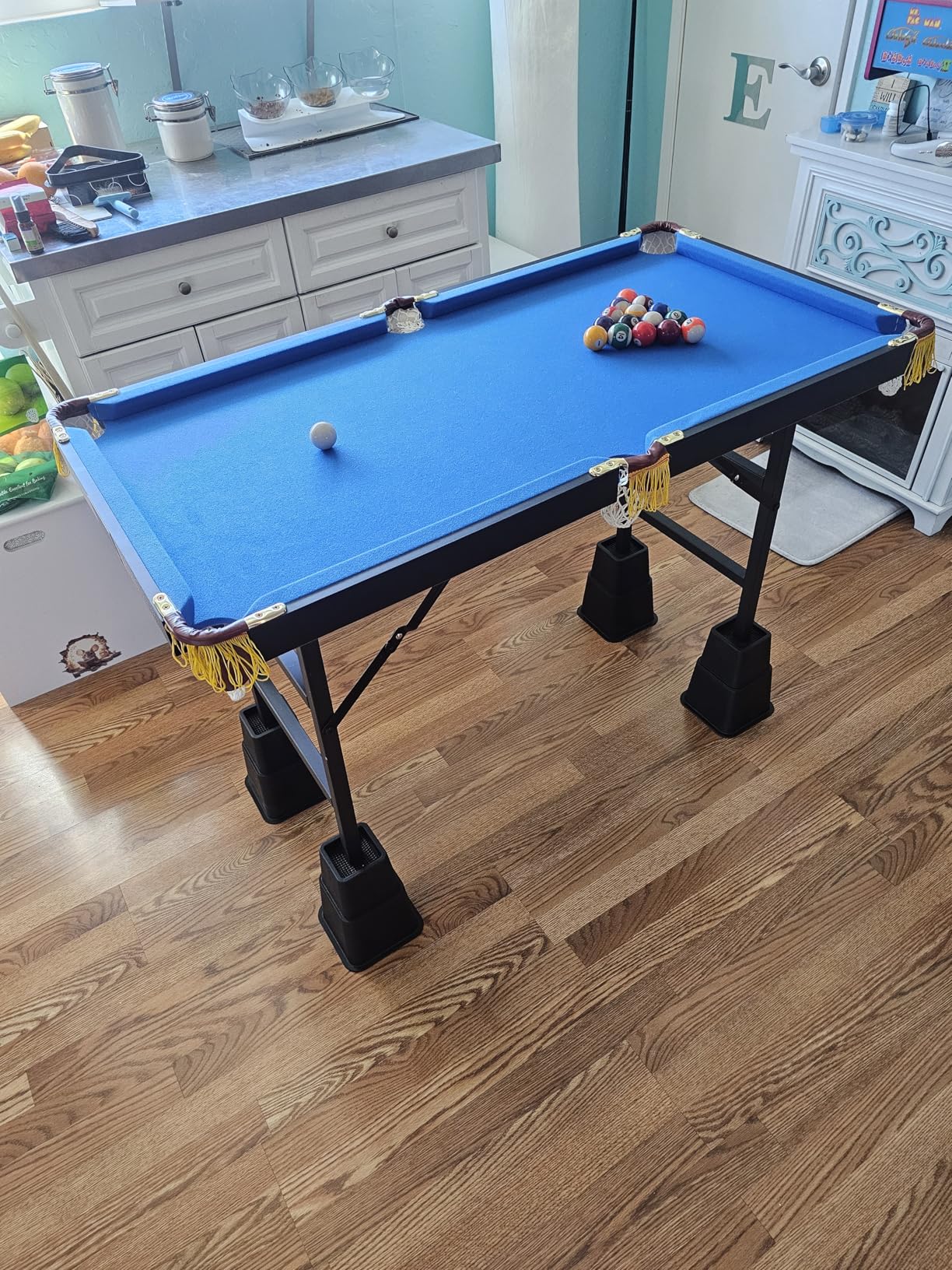 RACK Leo 4-Foot Folding Billiard/Pool Table - Space-Saving Indoor Game Table customer photo 2
