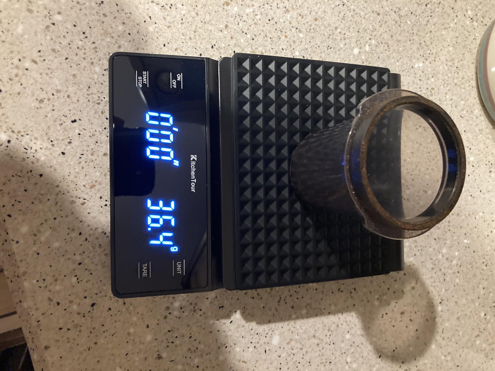 KitchenTour Coffee Scale with Timer 3kg/0.1g High Precision Pour Over Drip Espresso Scale with Back-Lit LCD Display customer photo 1