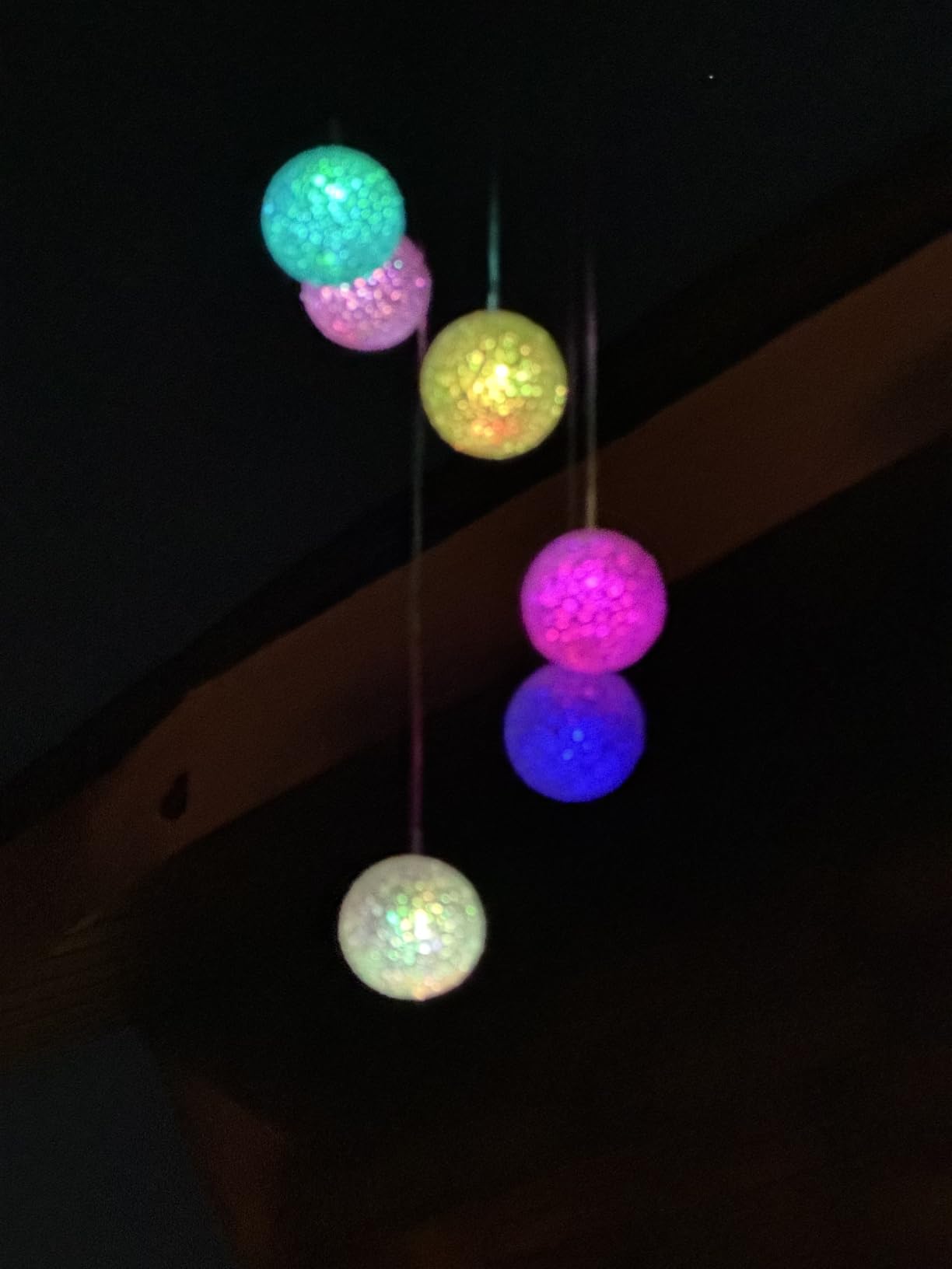 MorTime LED Solar Crystal Ball Wind Chime, 25