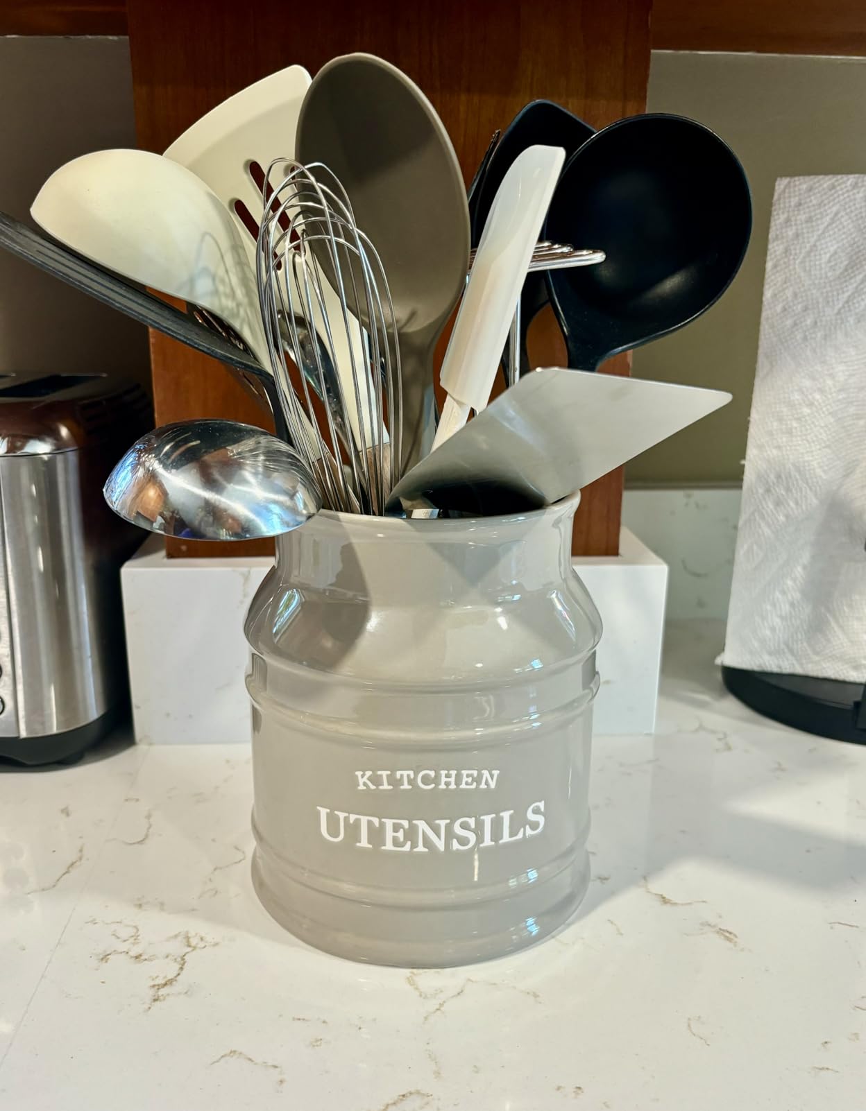 Barnyard Designs Ceramic Farmhouse Utensil Holder customer photo 1