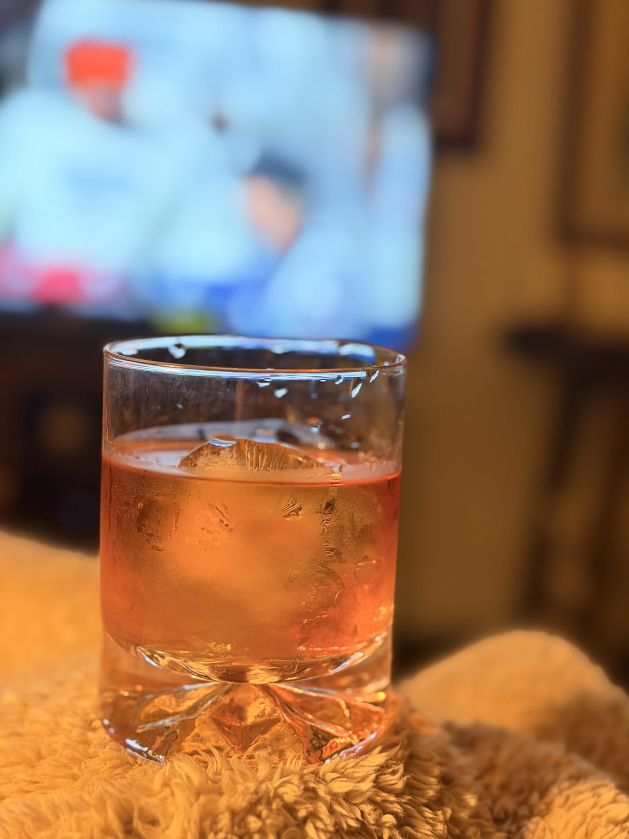 JBHO Hand Blown Crystal Double Old Fashioned Cocktail, Solid Whiskey Glasses, Rocks Glasses, Lowball Glasses - 12 Ounce - set of 2 customer photo 2