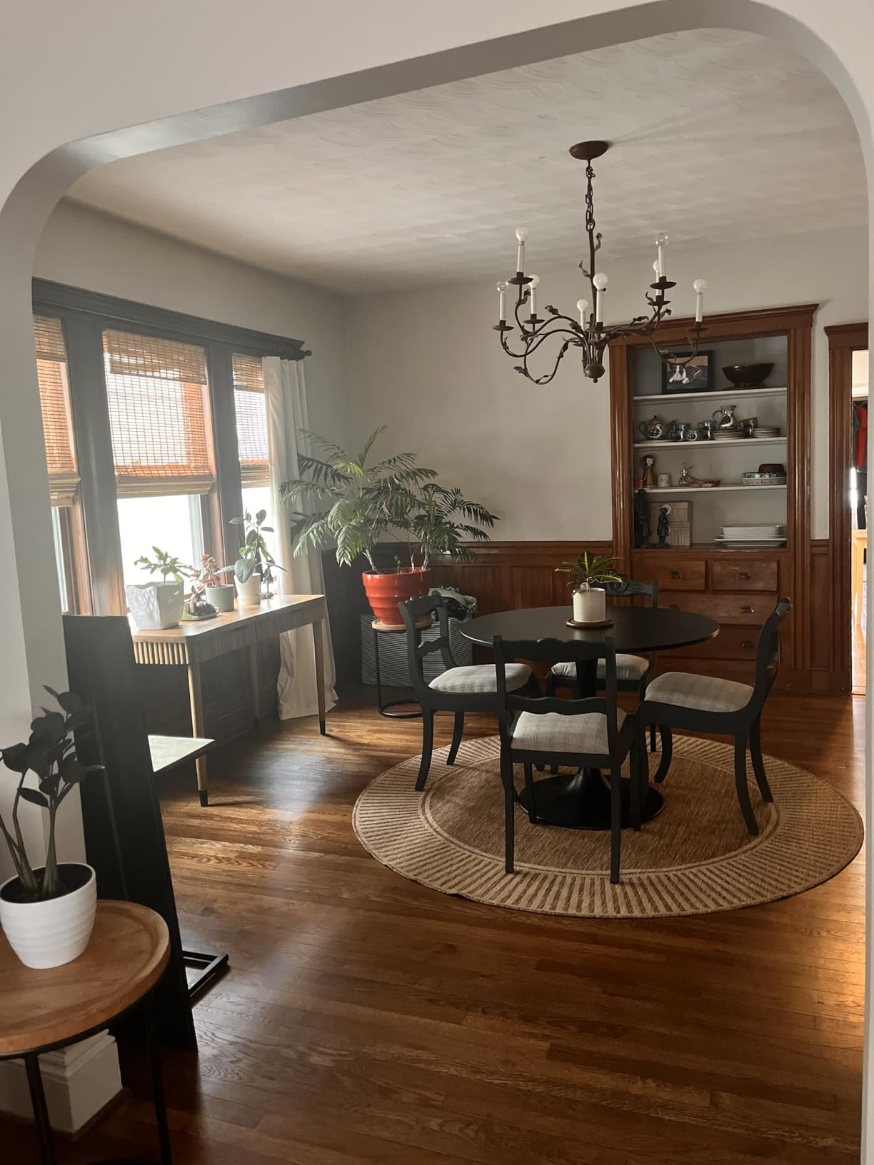 nuLOOM Asha Light Brown Bordered Indoor/Outdoor Area Rug, 7' Round customer photo 2