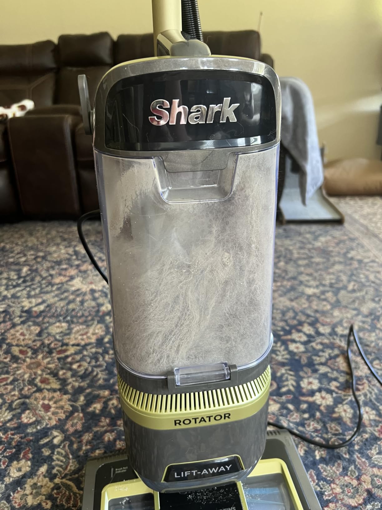 Shark Rotator Lift-Away Vacuum, HEPA Filter, No Hair Wrap, Silver, LA502 | DuoClean PowerFins, Lift-Away Pod, HEPA Seal, LED Headlights, Swivel Steering, Crevice Tool, Pet Power Brush, Upholstery Tool customer photo 2