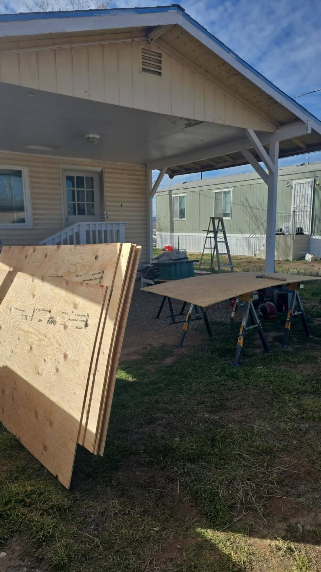 ToughBuilt - Folding Sawhorse & Jobsite Table, Heavy-Duty and Adjustable Work Support with 2x4 Lumber Compatibility for Construction, Carpentry & DIY Projects, 2 Pack (TB-C700-2) customer photo 1