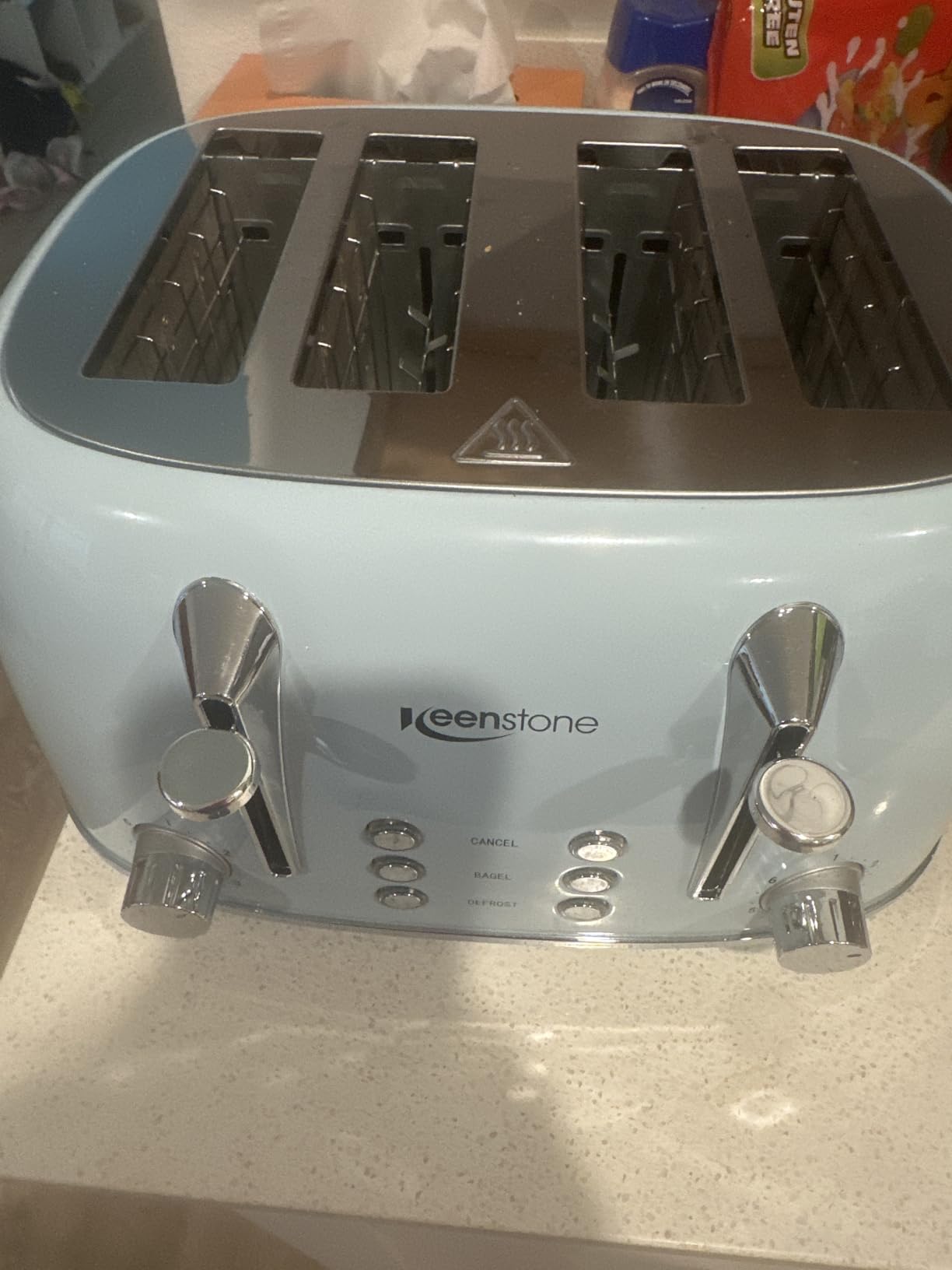 Keenstone 2 Slice Toaster, Retro Stainless Steel Kitchen Essentials customer photo 2