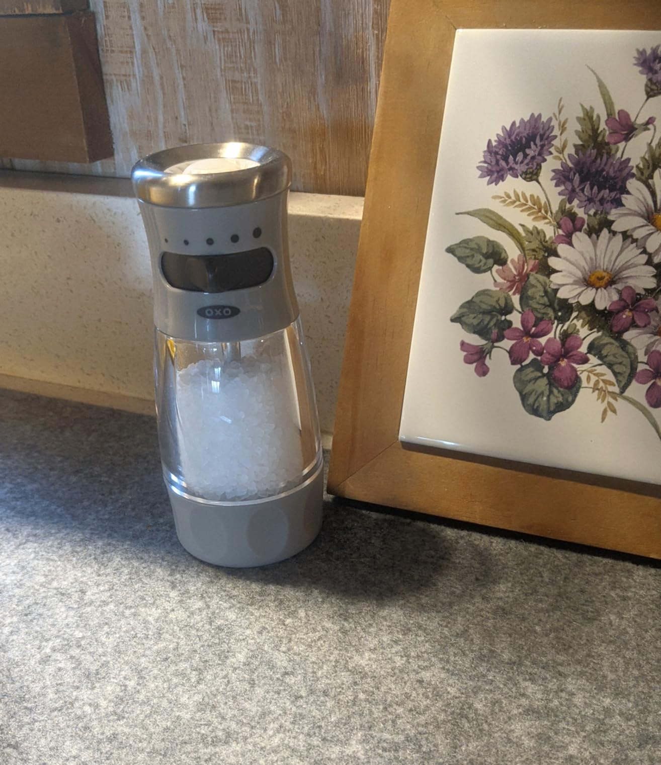 OXO Good Grips Contoured Mess-Free Salt Grinder - Gray customer photo 1
