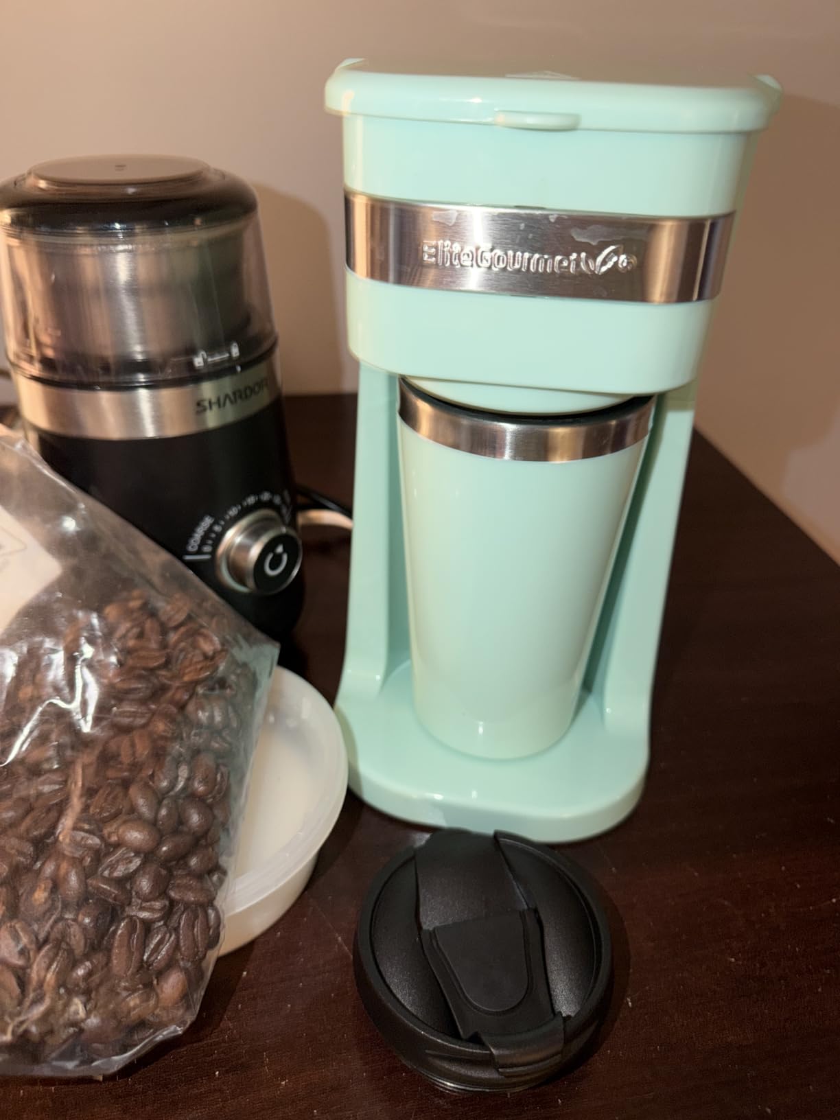 Elite Gourmet EHC111A Personal Single-Serve Compact Coffee Maker, Black customer photo 1