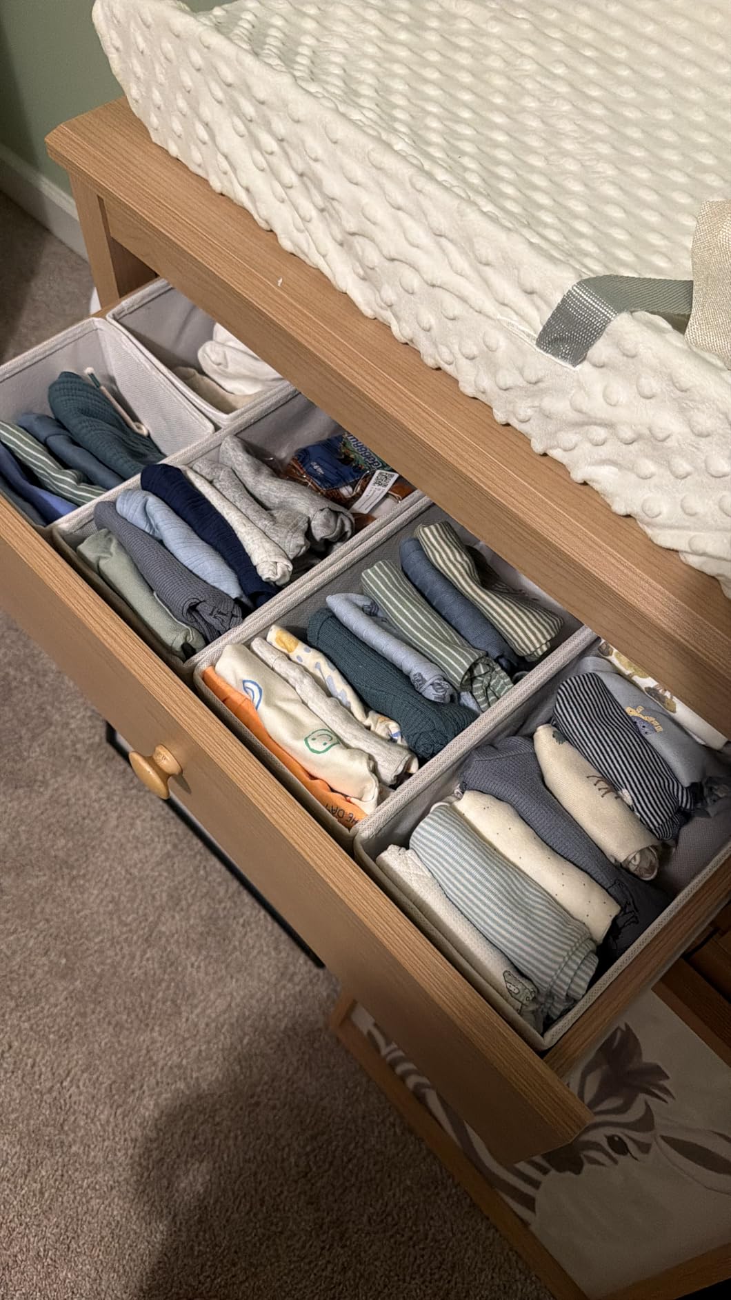 Storkcraft Alpine 2 Drawer Changing Table Chest (White) - Attached Changing Table Topper Fits Any Standard-Size Baby Changing Pad, 2 Drawers, 2 Shelves for Extra Nursery Storage, Easy to Assemble customer photo 1