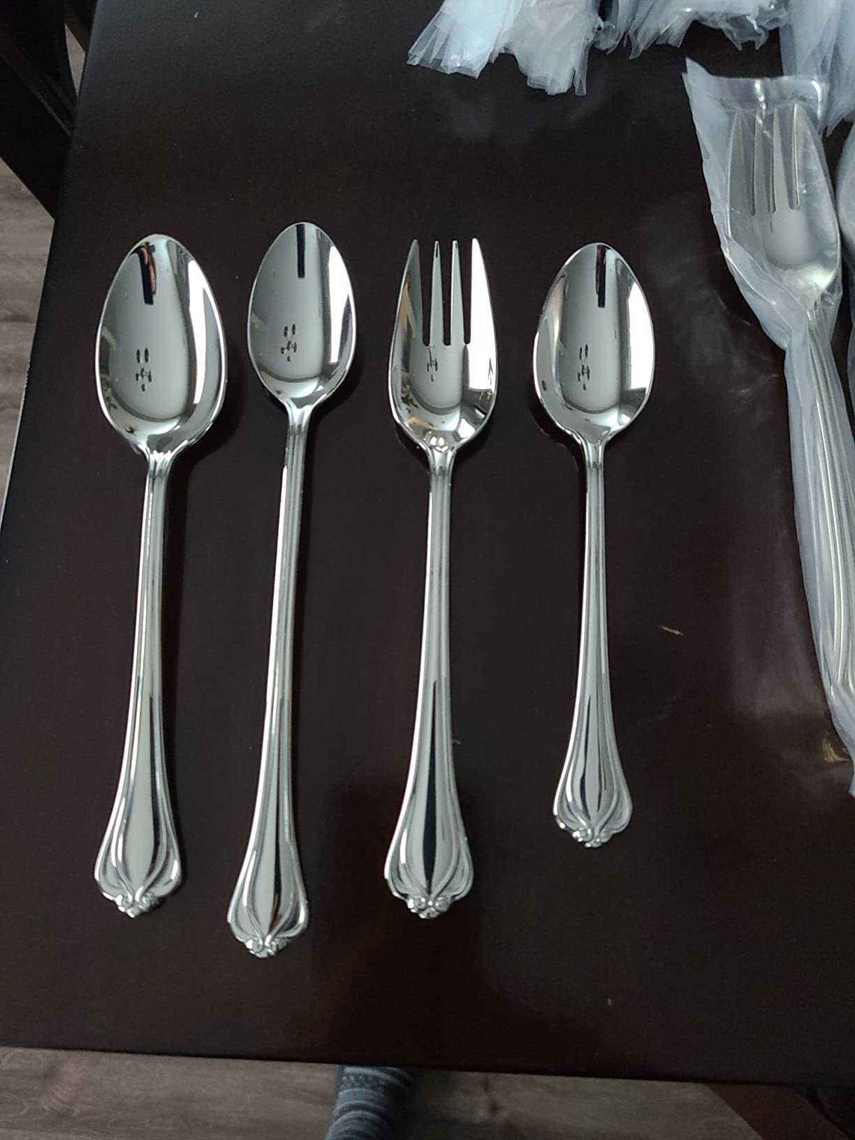 Lenox Alcott 89-Piece 18/10 Silverware Set for 12, Flatware | mirror finish, dishwasher safe | includes serving spoons and utensil set | heavy duty, cutlery set for kitchen and dining customer photo 1