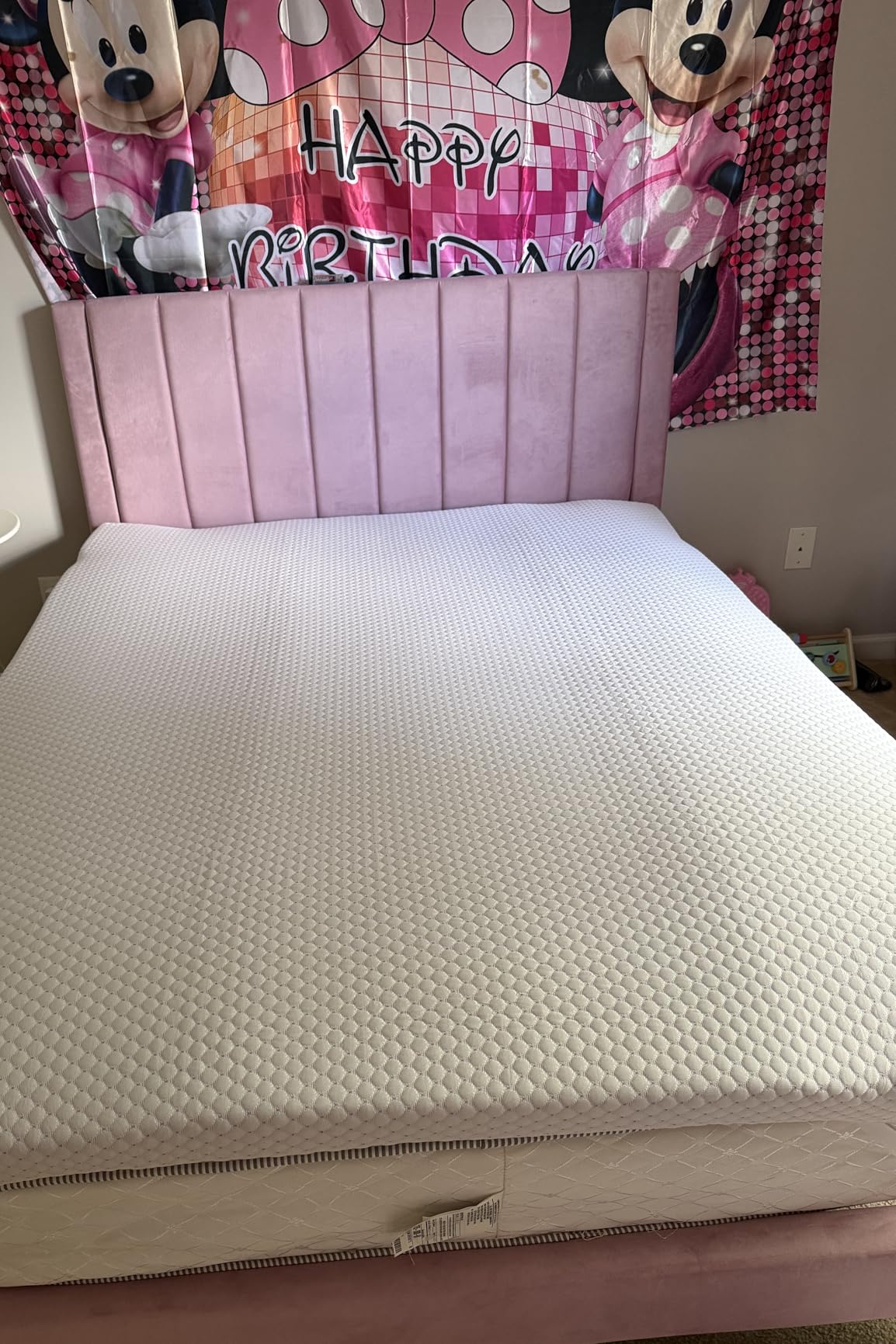 PERLECARE Queen Mattress Topper, 3 Inch Gel Memory Foam Mattress Topper customer photo 1