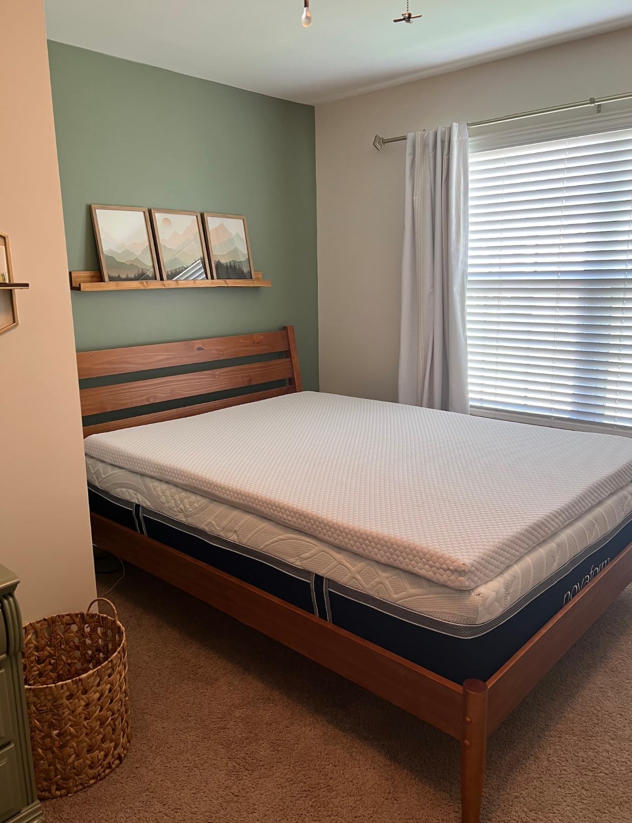 PERLECARE Queen Mattress Topper, 3 Inch Gel Memory Foam Mattress Topper customer photo 2