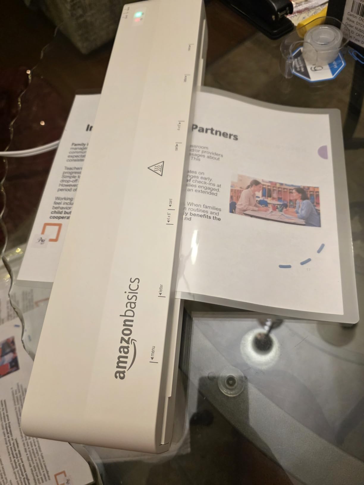 Amazon Basics 12-Inch Thermal Laminator Machine customer photo 2