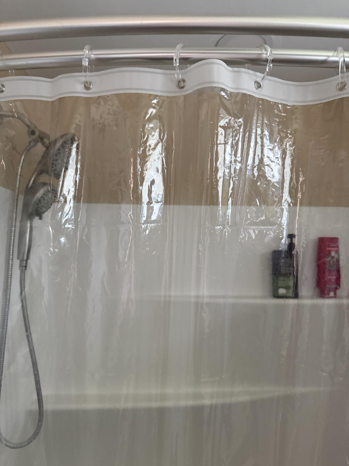 Barossa Design Premium Shower Curtain Liner Standard Size, Clear | Oeko-tex Certified, Rustproof Grommets, 3 Bottom Magnets, Waterproof PEVA, Cute Lightweight Bathroom Curtain customer photo 1