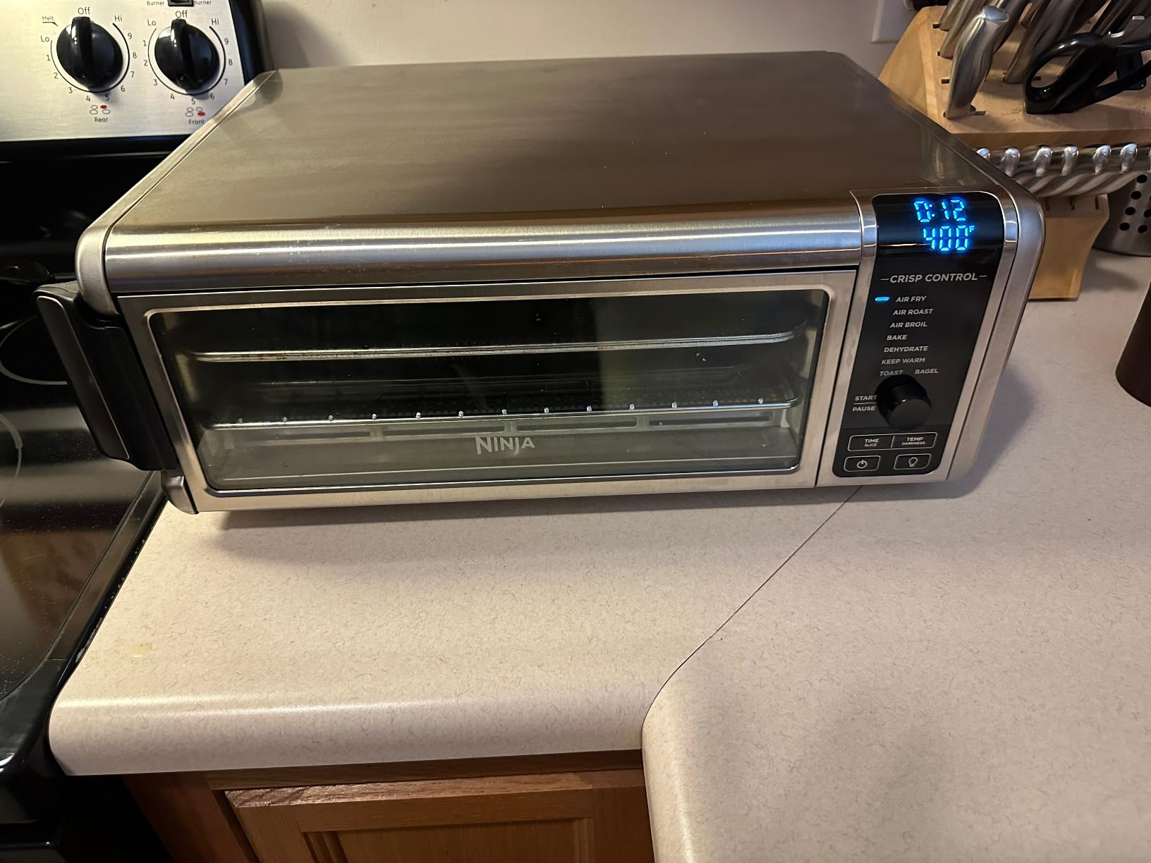 Ninja Foodi Smart Dual Heat Air Fry Oven, 13-in-1, Silver, SP351 with Smart Cook Thermometer and 500F SearPlate customer photo 1