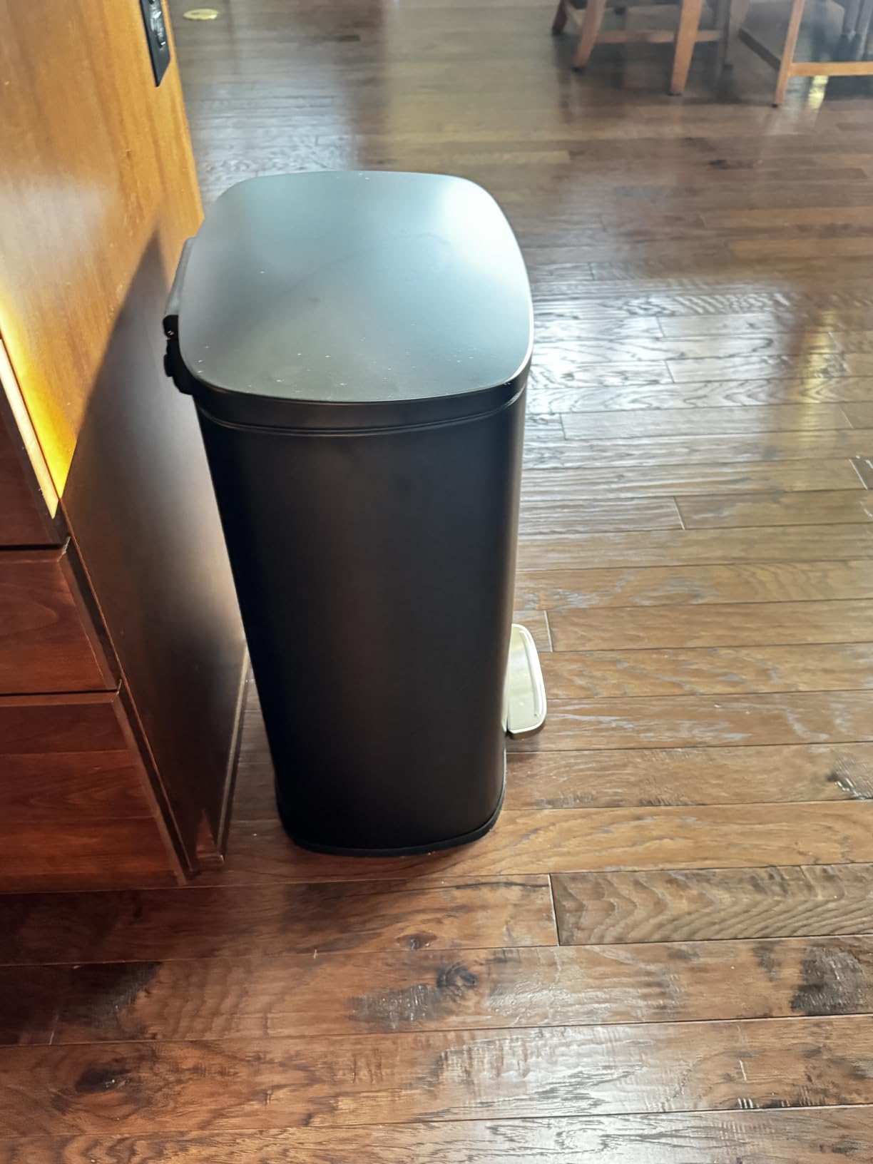 SONGMICS 13 Gallon (50 L) Trash Can, Stainless Steel Kitchen Garbage Can customer photo 2