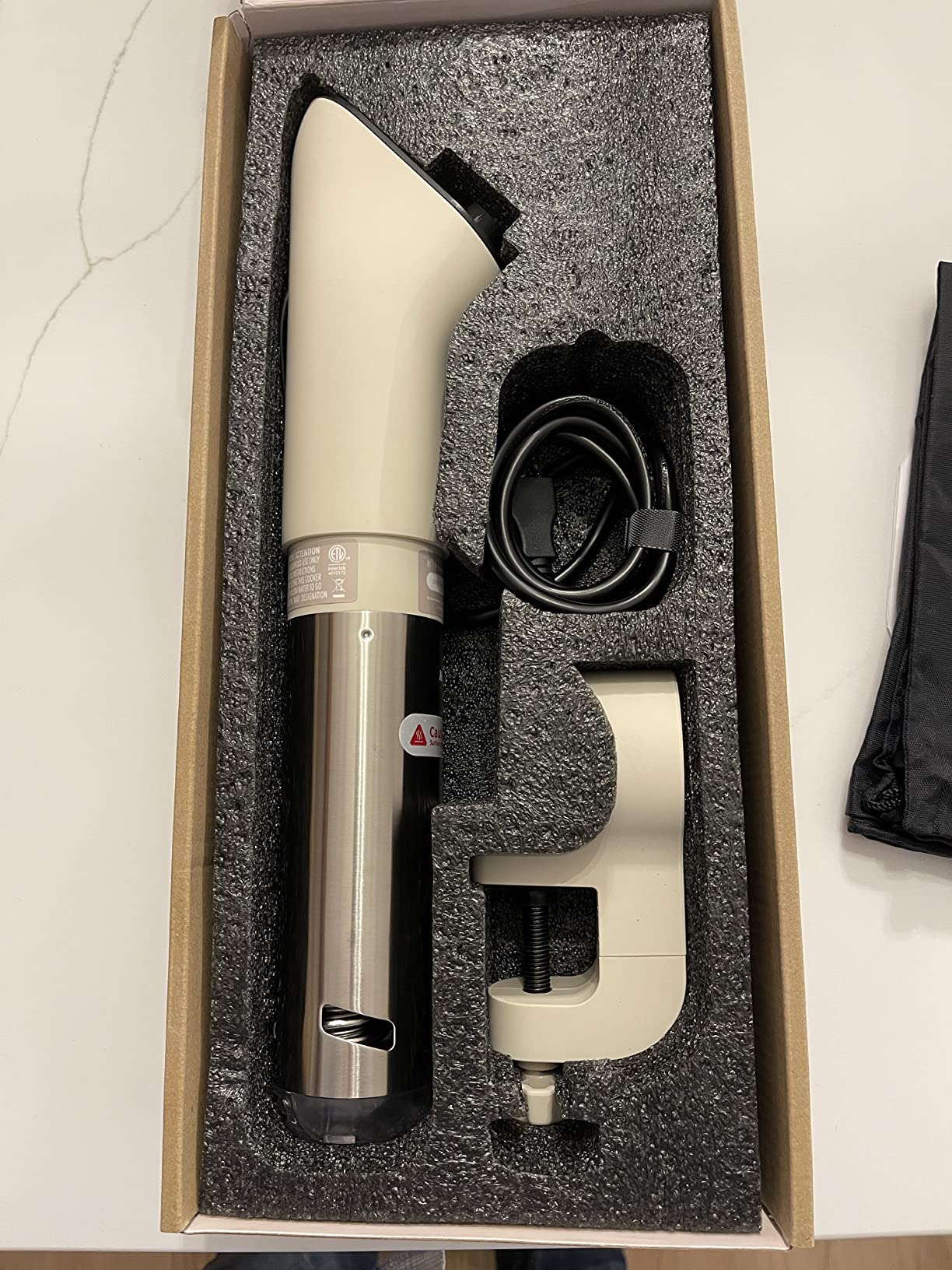 Greater Goods Sous Vide Cooker, 1100W, No App or WiFi Needed (Onyx Black) | Quiet Brushless Immersion Circulator customer photo 2