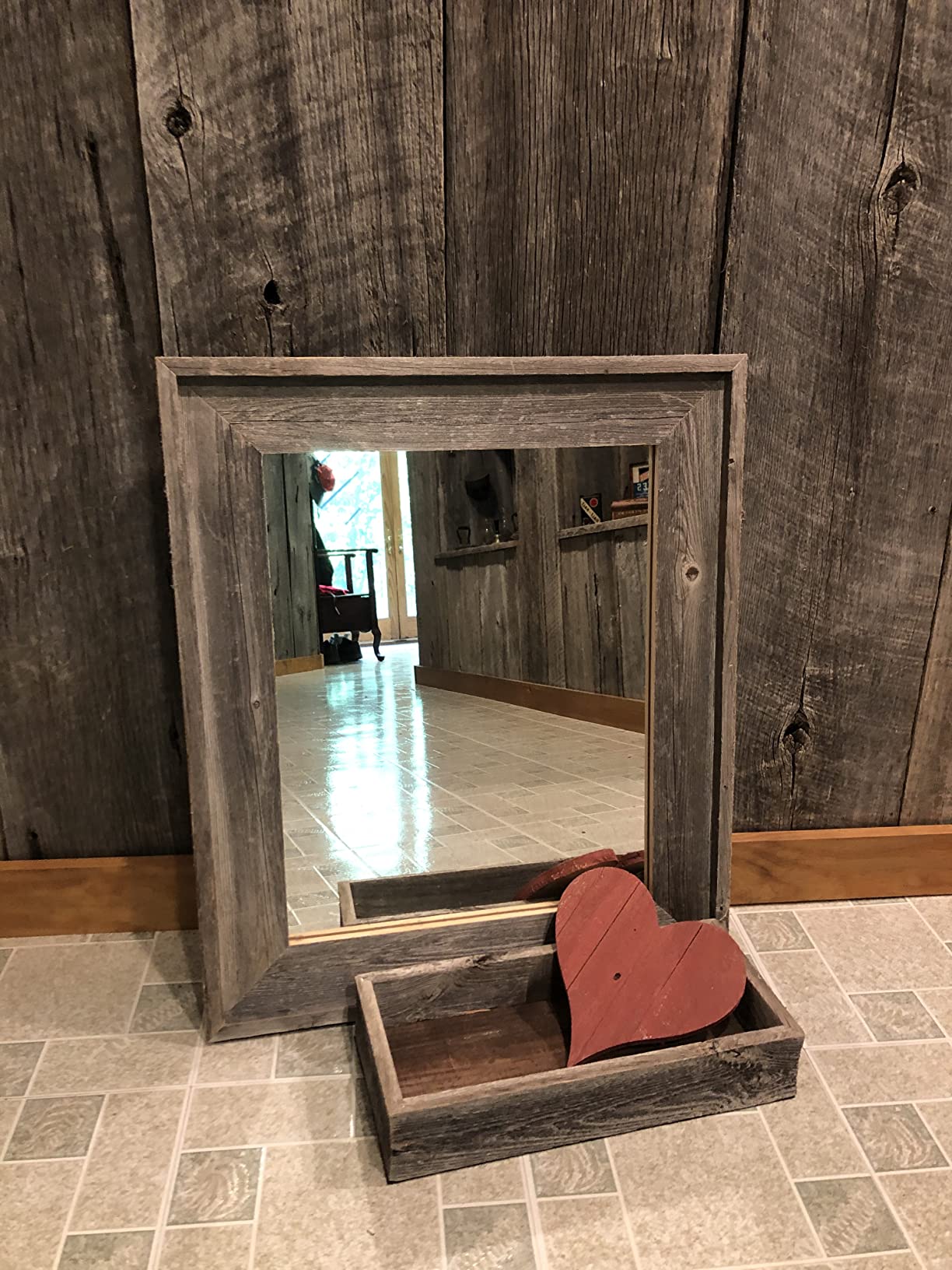 BARNWOODUSA Small Wooden Planter Box, 15.5x7.5x3, White Wash | Functional & Versatile: Our rustic 1-pack wooden window boxes set is perfect as a rustic wooden box or for stylish home customer photo 1