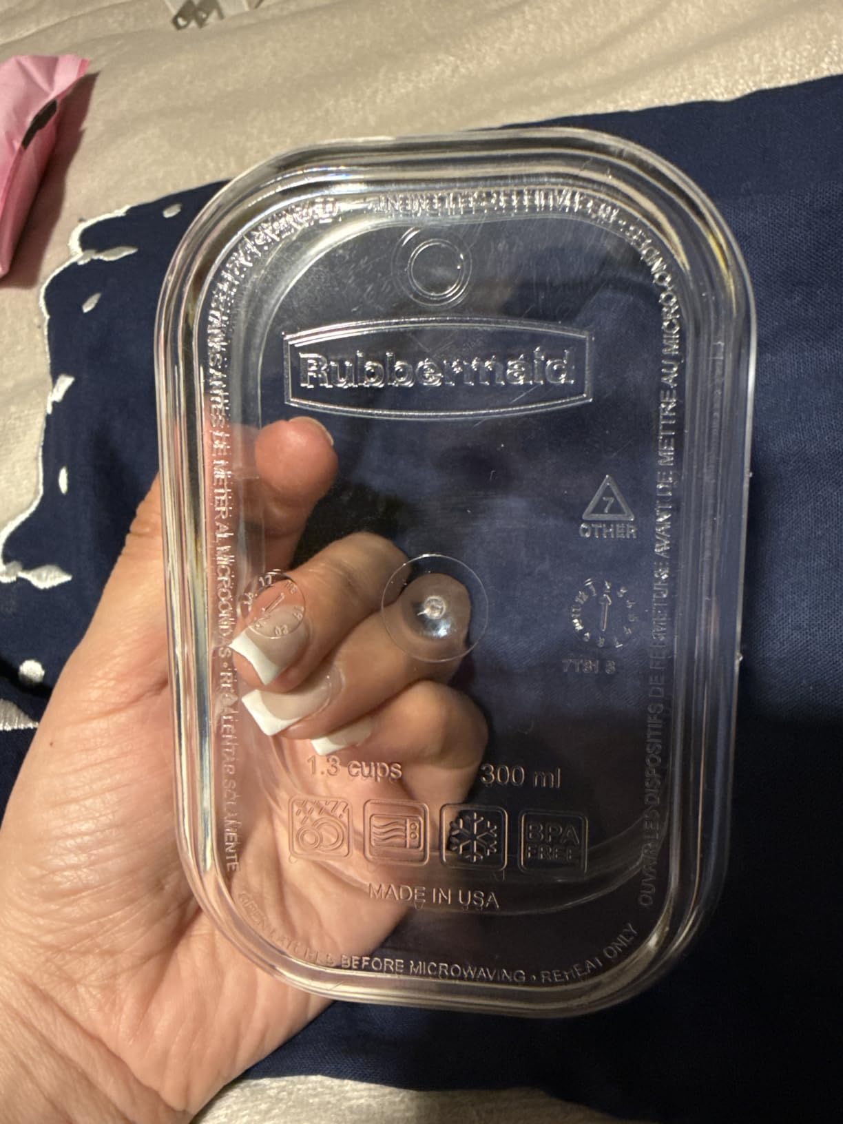 Rubbermaid Brilliance Meal Prep Containers, 2-Compartment Food Storage Containers, 2.85 Cup, 5-Pack, BPA-Free, Clear/Grey customer photo 1