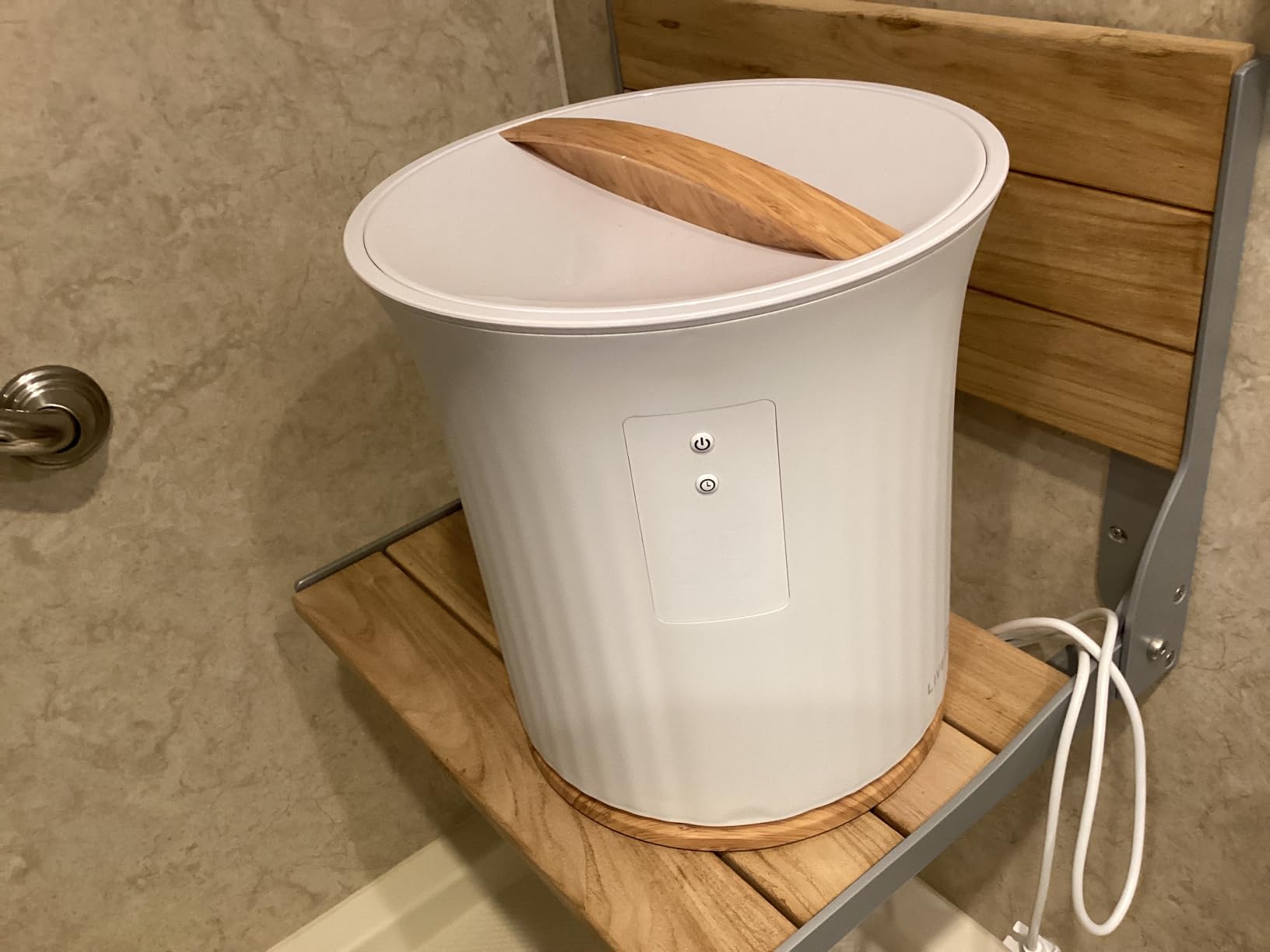Live Fine Towel Warmer | Bucket Style Luxury Heater with LED Display, Adjustable Timer, Auto Shut-Off | Fits 40