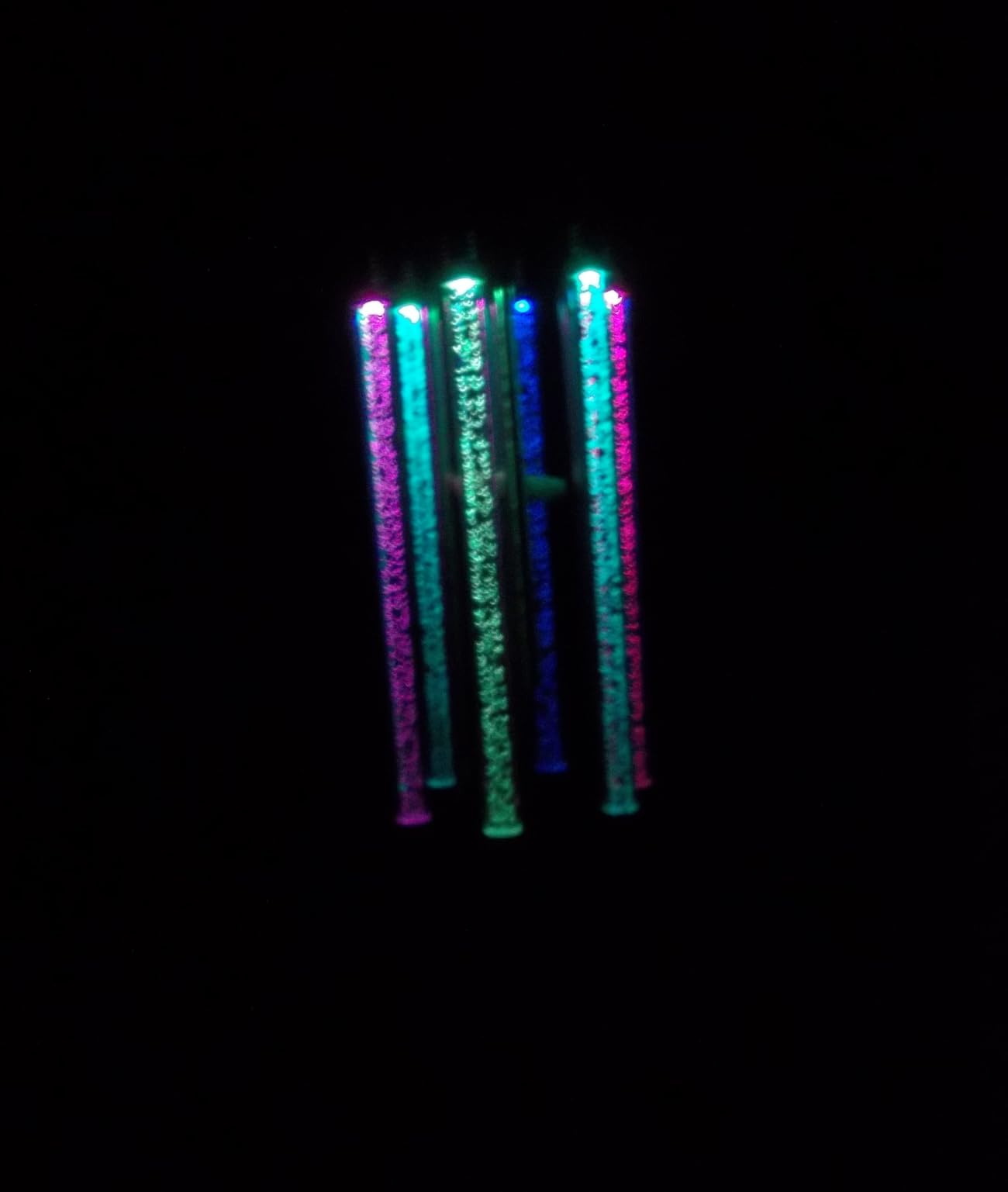 Solar Wind Chimes for Outside, DesGully 6 LED Tubes Color Changing Outdoor Clearance Unique Garden Decor Colorful Patio, Gifts for Her/Him (37