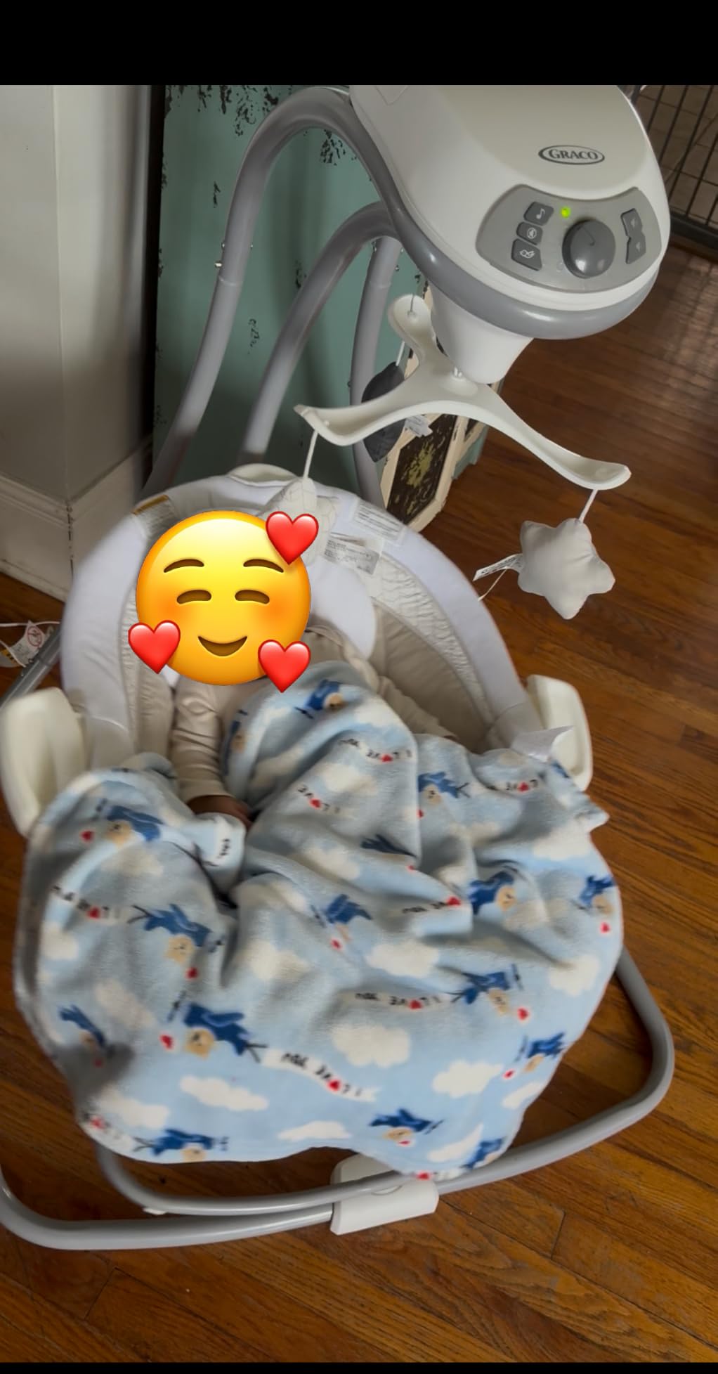 Graco DuetConnect LX Portable Baby Swing and Bouncer, Multi-Direction Baby Bouncer Seat, Multiple Swing Speeds, Redmond customer photo 1