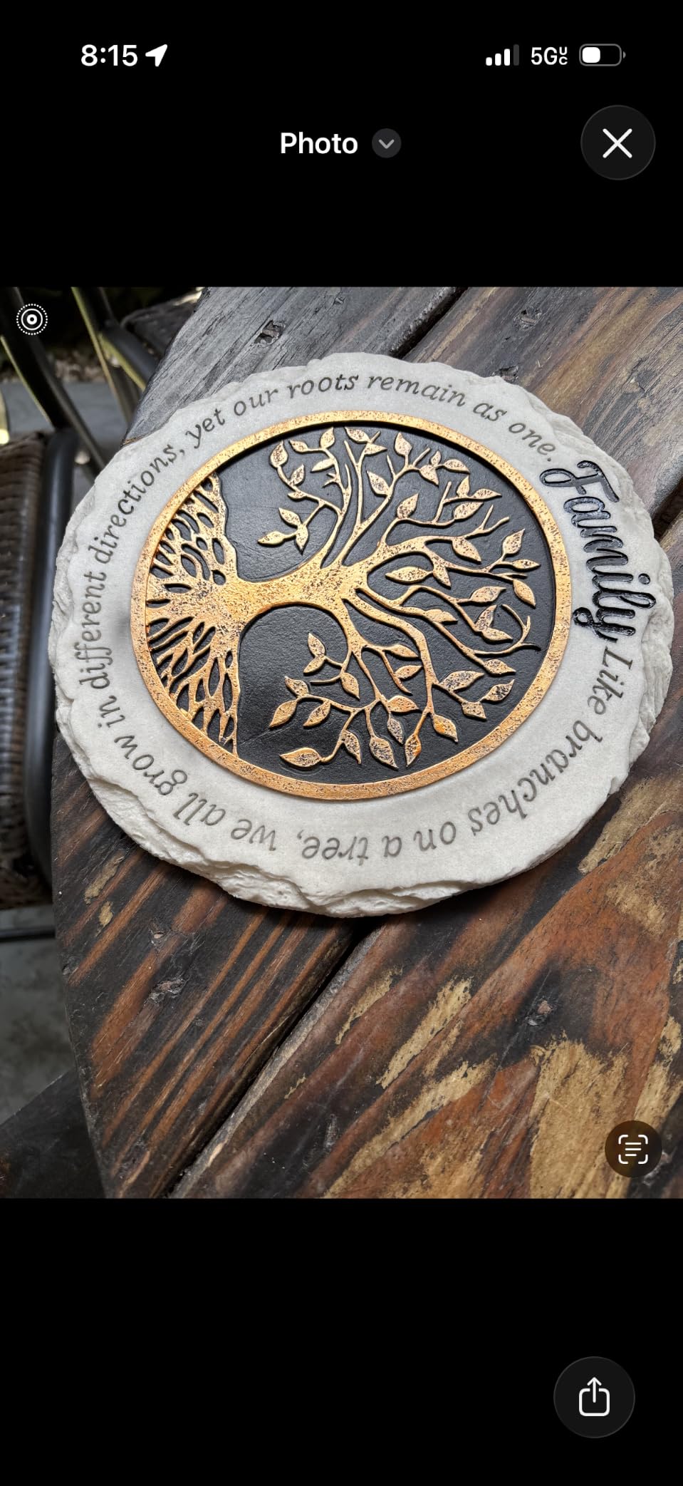 Spoontiques - Garden Decor - Family Stepping Stone - Decorative Stone for Garden customer photo 1