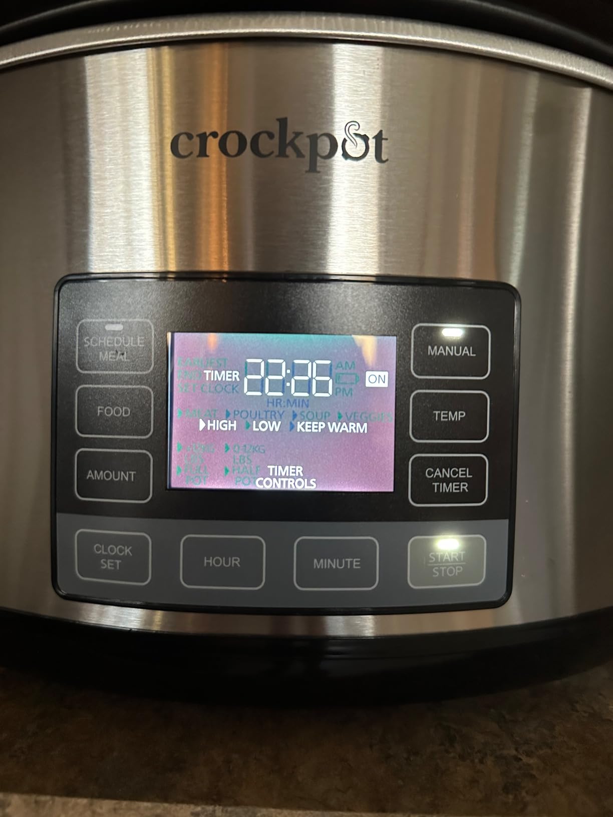 Crock-Pot 7-Quart Slow Cooker, Portable Programmable with Timer, Locking Lid, Stainless Steel customer photo 2