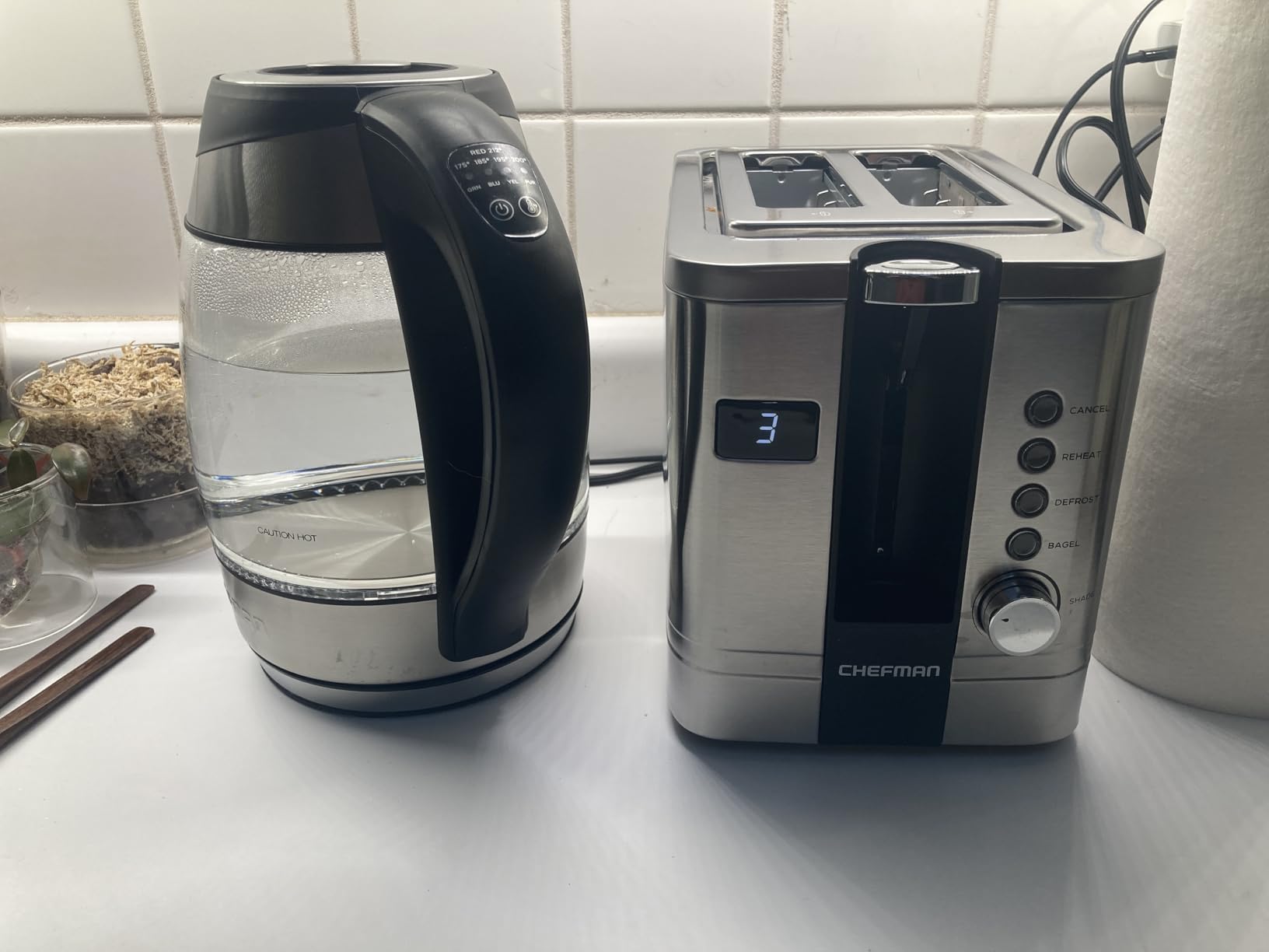Chefman 2-Slice Digital Toaster, Pop-Up, Stainless Steel, Extra-Wide Slots customer photo 1