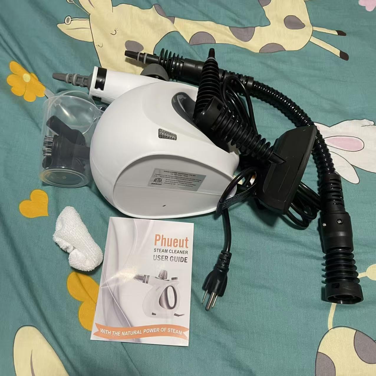 Phueut Pressurized Handheld Multi-Surface Natural Steam Cleaner with 12 pcs Accessories customer photo 1