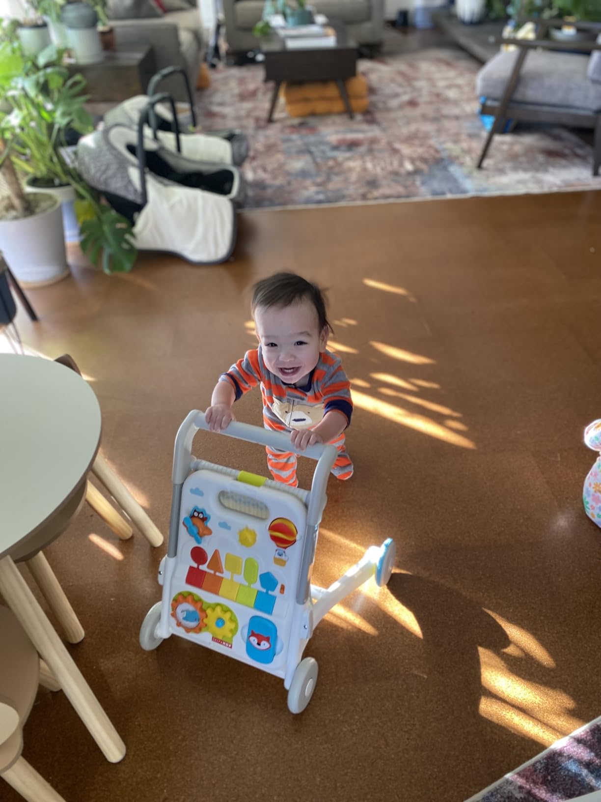 Skip Hop Baby Walker 4-in-1 Sit to Stand Convertible Light Up Walker with 40+ Activities Explore & More Age 6m+ customer photo 2