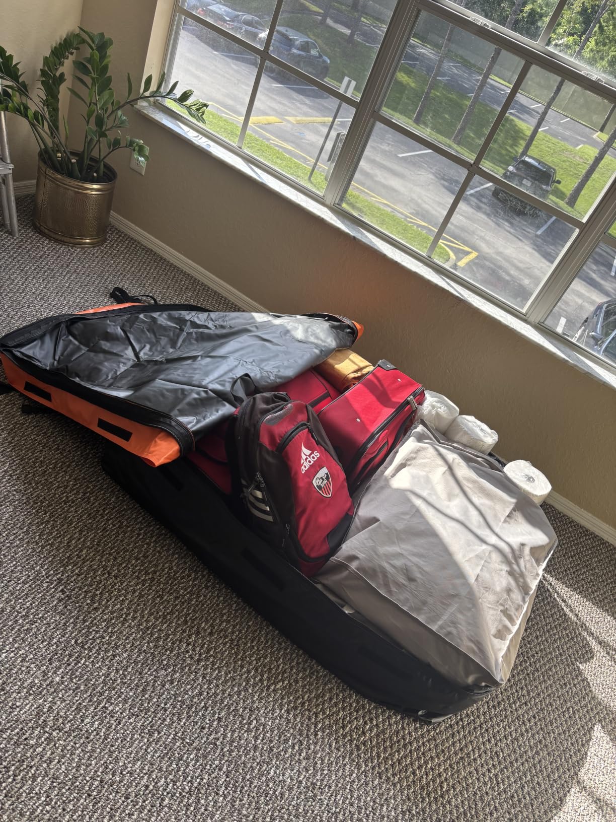 Car Rooftop Cargo Carrier Bag, 15 Cubic Feet Waterproof Heavy Duty 840D Car Roof Bag for All Vehicle with/Without Racks - Anti-Slip Mat, 6 Door Hooks, Storage Bag, 2 Extra Straps, Luggage Lock customer photo 2