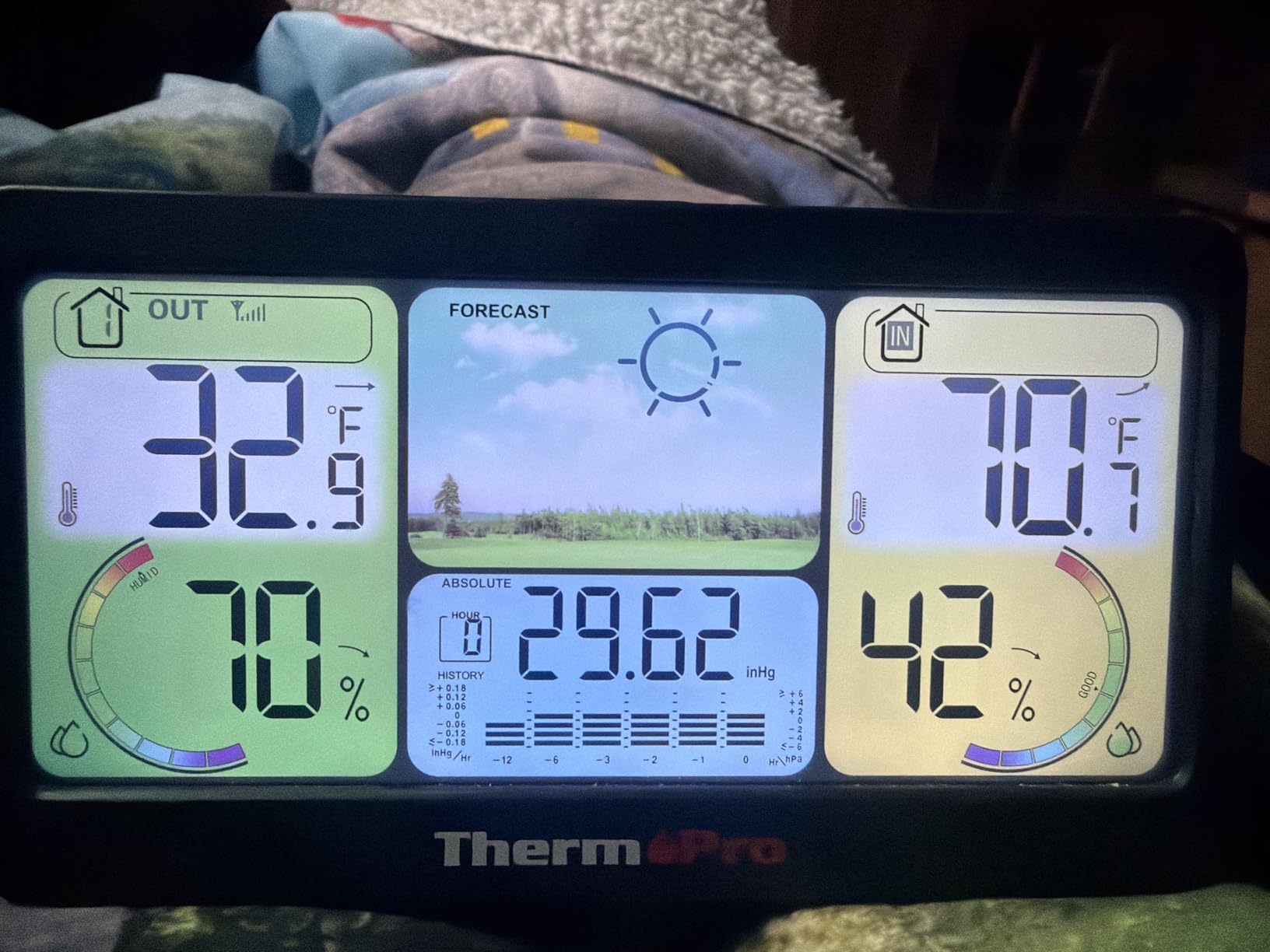 TempPro TP280 1000FT Home Weather Stations Wireless Indoor Outdoor Thermometer, Weather Stations with Accurate Sensor, Inside Outside Weather Thermometer Barometer with Forecast (Previously ThermoPro) customer photo 2