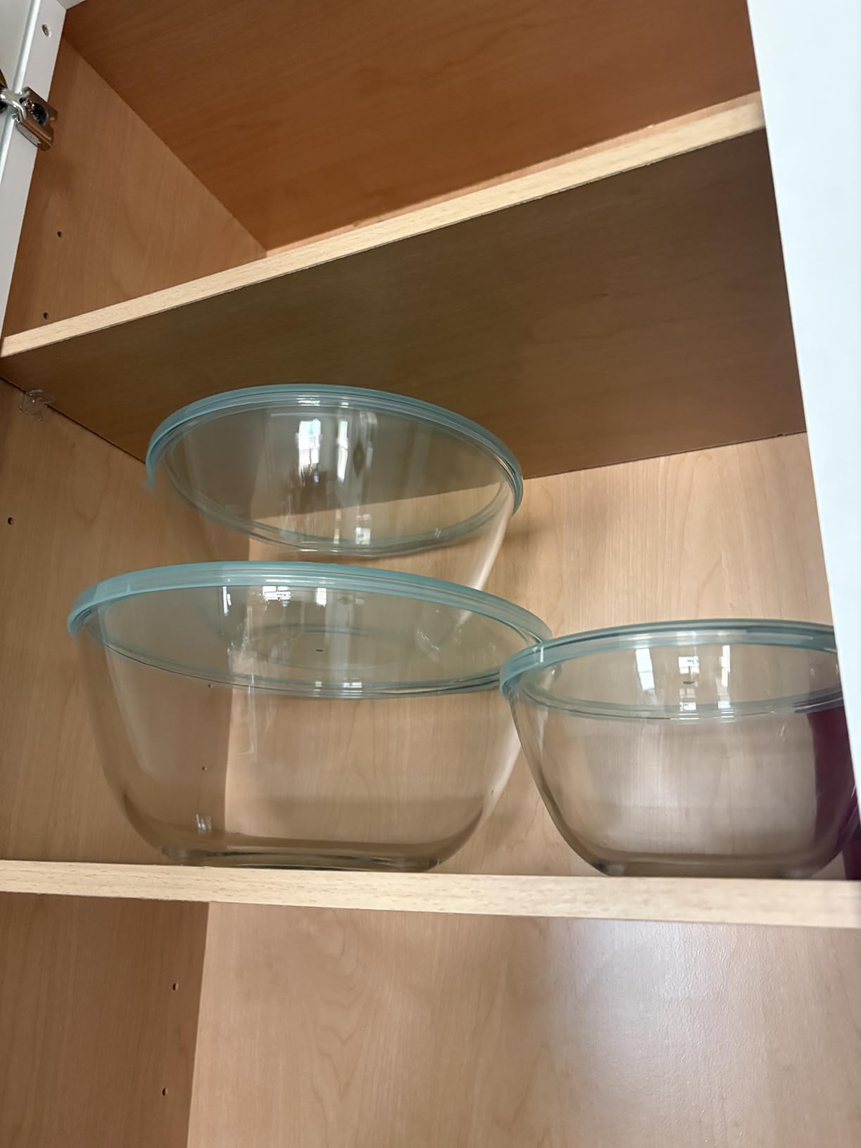 WhiteRhino Glass Mixing Bowls with Lids Set (4.5QT, 2.7QT, 1.1QT) customer photo 1