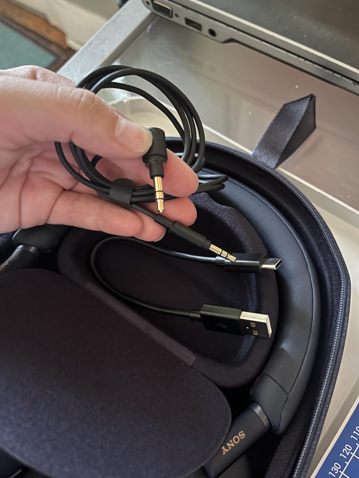 Sony WH-1000XM5 Premium Noise Canceling Headphones, Auto NC Optimizer, 30-Hour Battery, Alexa Voice Control, Black customer photo 1