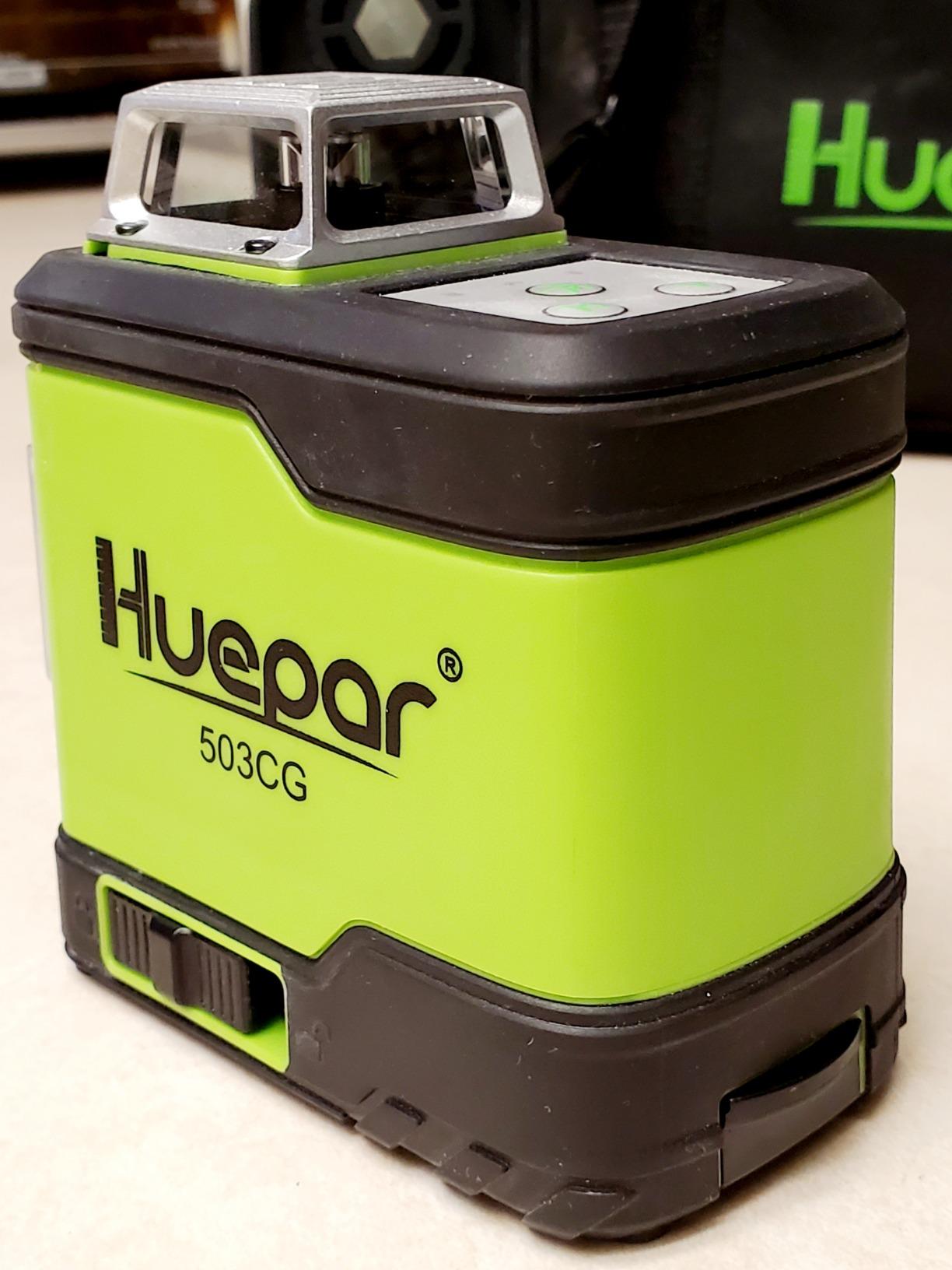 Huepar Laser Level 360 Self Leveling, Rechargeable Green Laser 3x360 Cross Line Lazer Leveler 3D Level Laser Tool for Construction and Picture Hanging - HM03CG customer photo 2