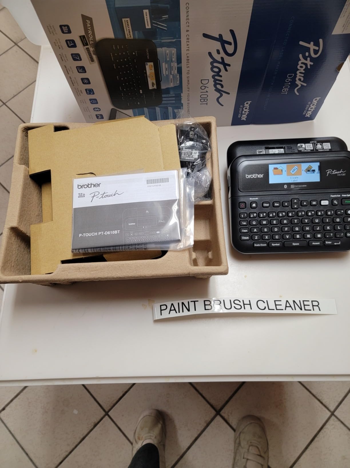 Brother P-Touch PT-D610BT Business Professional Connected Label Maker with Bluetooth | Prints Brother TZe Tapes Up to 24mm, 180x360 Dpi, Built-in Cutter, P-Touch Editor and Iprint and Label customer photo 1