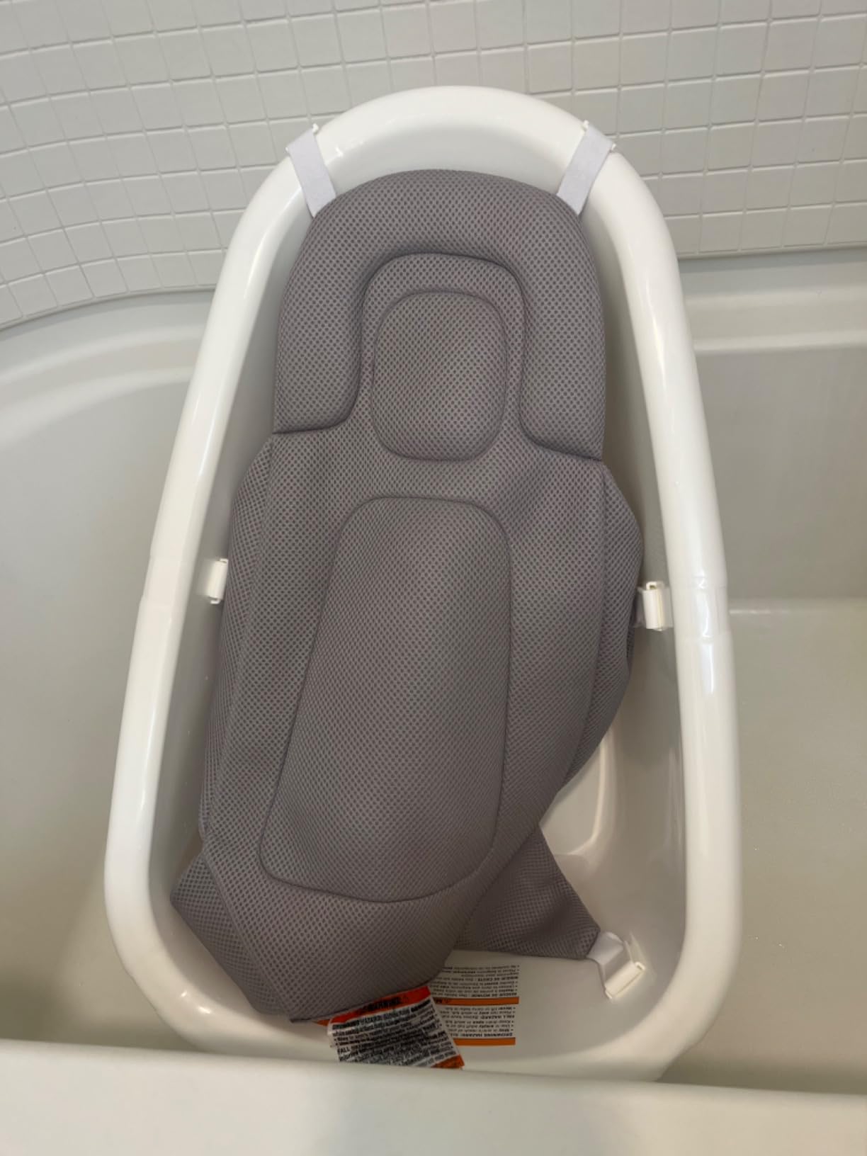 Regalo Baby Basics 3-in-1 Grow with Me Baby Bathtub with Foam Padded Air Mesh Sling, Adjustable Infant Bath Tub for Newborn to Toddler, Baby Bath Seat Support, Easy Clean with Drying Hook customer photo 2