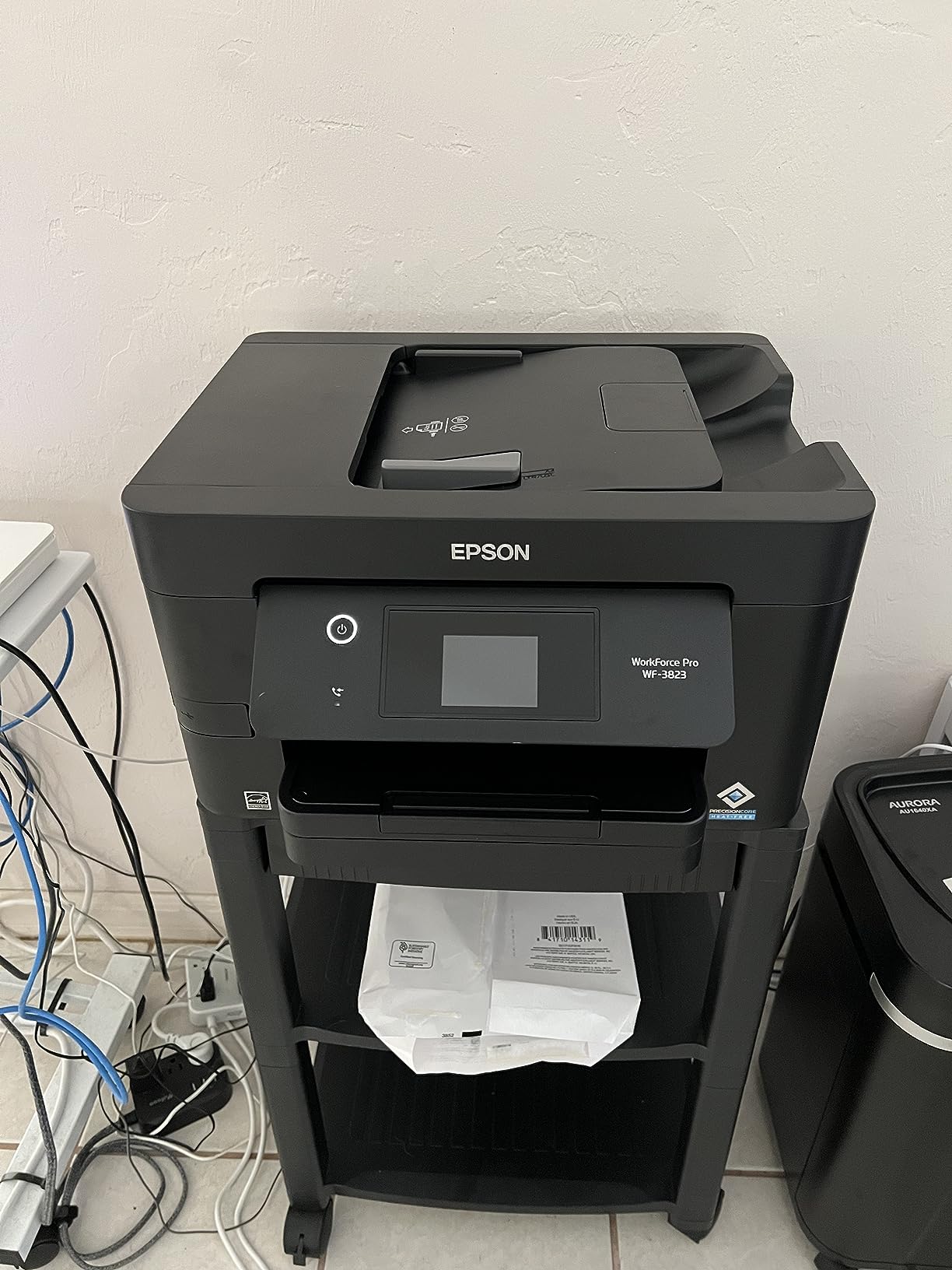 Epson Workforce Pro WF-3823 Wireless Color All-in-One Inkjet Printer | Print, scan, copy, fax; up to 21 ppm, 35-sheet ADF, auto 2-sided, 250-sheet tray; ideal for home and small offices customer photo 1