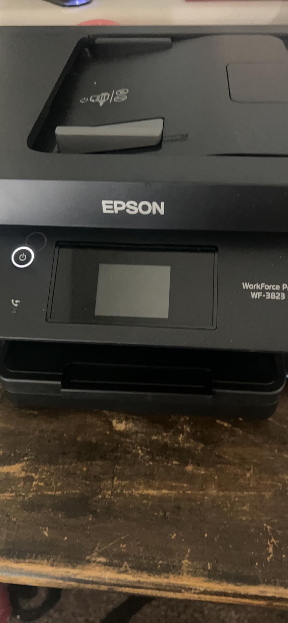 Epson Workforce Pro WF-3823 Wireless Color All-in-One Inkjet Printer | Print, scan, copy, fax; up to 21 ppm, 35-sheet ADF, auto 2-sided, 250-sheet tray; ideal for home and small offices customer photo 2