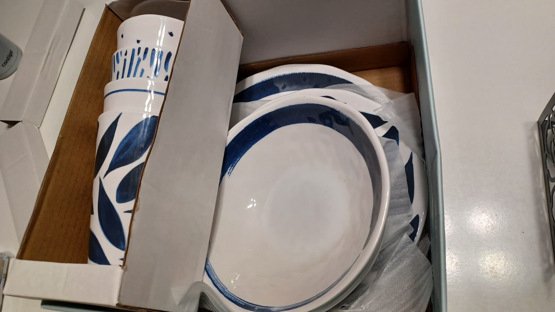 Lenox 895323 Blue Bay Melamine 16-Piece Dinnerware Set, Lightweight Melamine Material customer photo 2