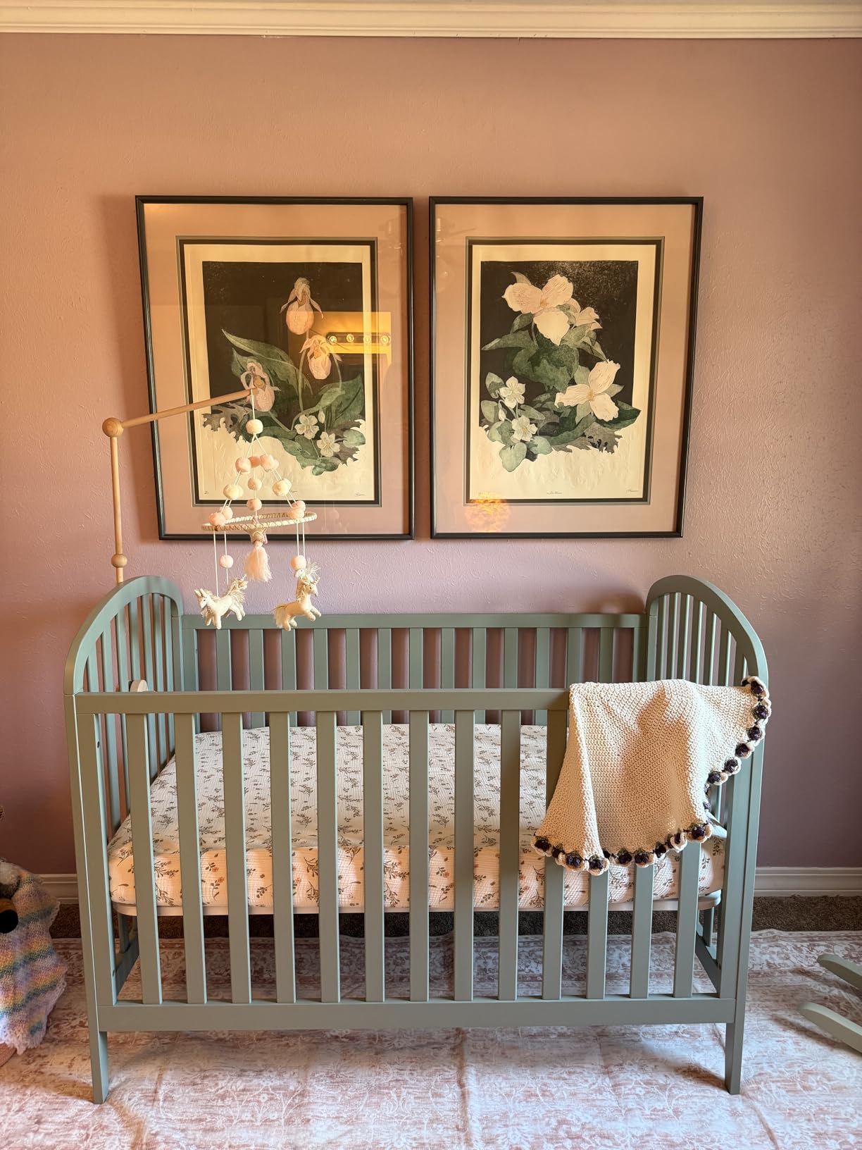 Davinci Beau 3-in-1 Convertible Baby Crib - GREENGUARD Gold Certified Crib- Convertible Crib to Toddler Bed and Daybed - Baby Bed w/ 4 Adjustable Heights - Wooden Crib - Honey customer photo 2
