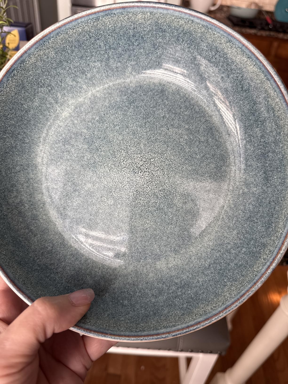 AmorArc 8.5'' Ceramic Pasta Bowls Set of 4, 36oz Large Stoneware Bowls Set | Large Dinner Serving Bowls Set, Wide Bowl Plate for Pasta, Salad, Soup, Microwave Safe, Reactive Glaze-Cappuccino customer photo 2
