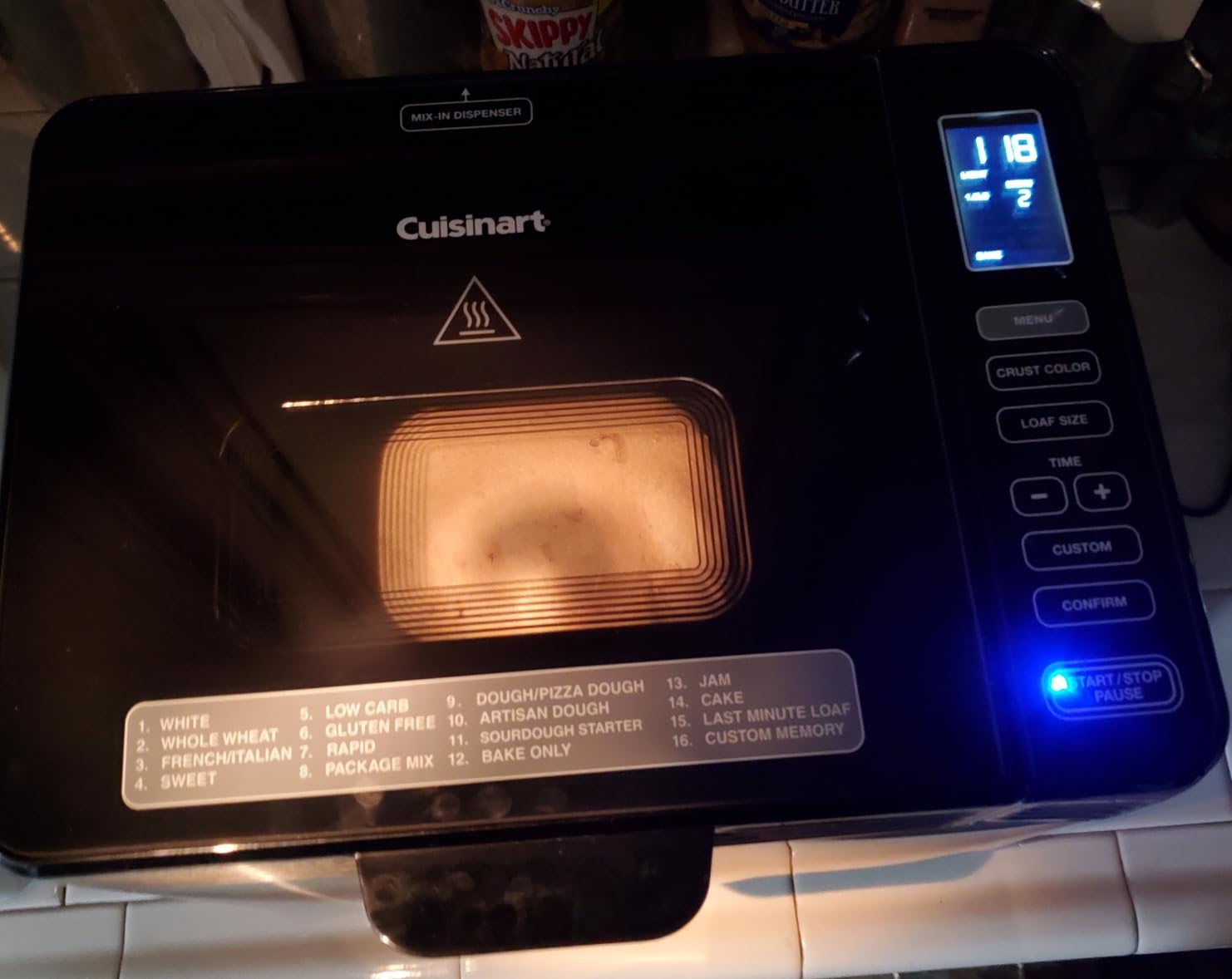 Cuisinart Bread Maker Machine, Stainless Steel Convection Bread Machine with 16 Menu Options, 3 Loaf Sizes Up to 2 Lb., 3 Crust Colors, Includes Measuring Cup, Spoon & Kneading Hook, CBK-210 customer photo 2