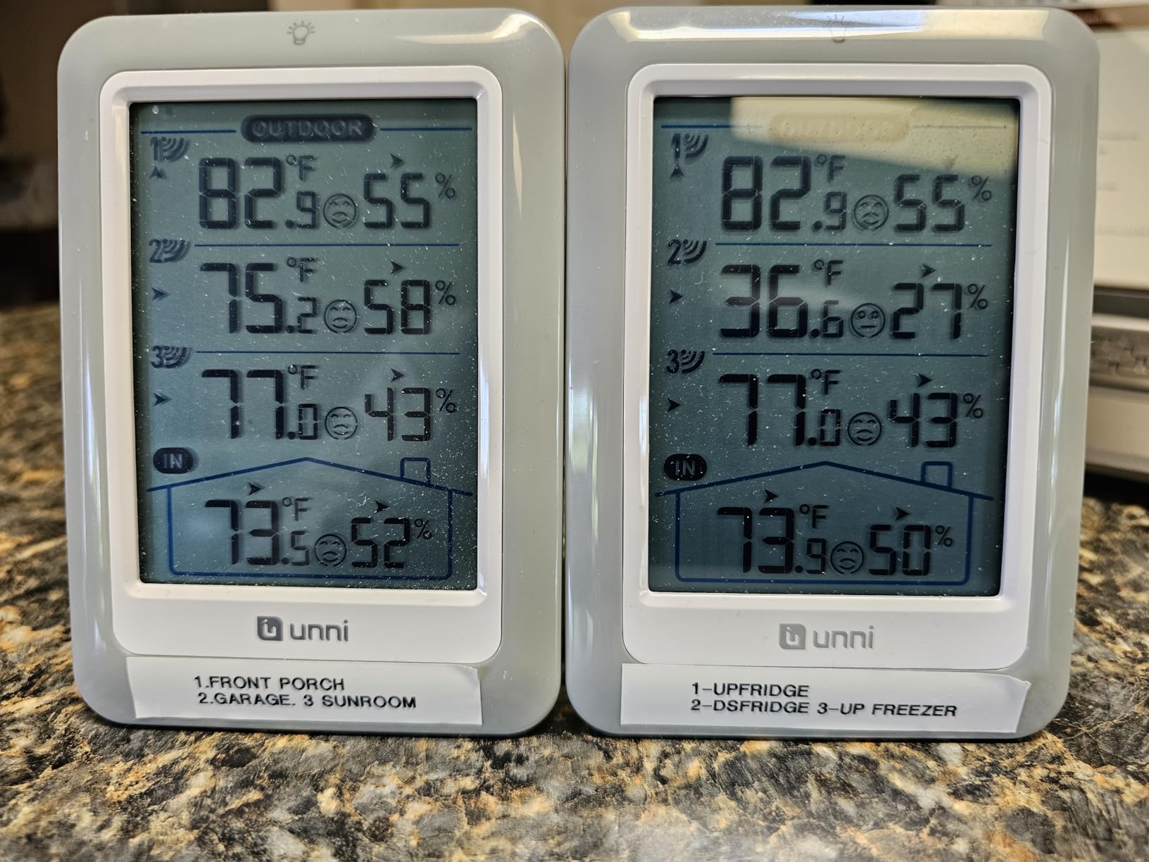 Indoor Outdoor Thermometer Wireless, 4.5 Inch Display Digital Hygrometer Thermometer Temperature Humidity Monitor with 330ft Range Sensor and Adjustable Backlight customer photo 1