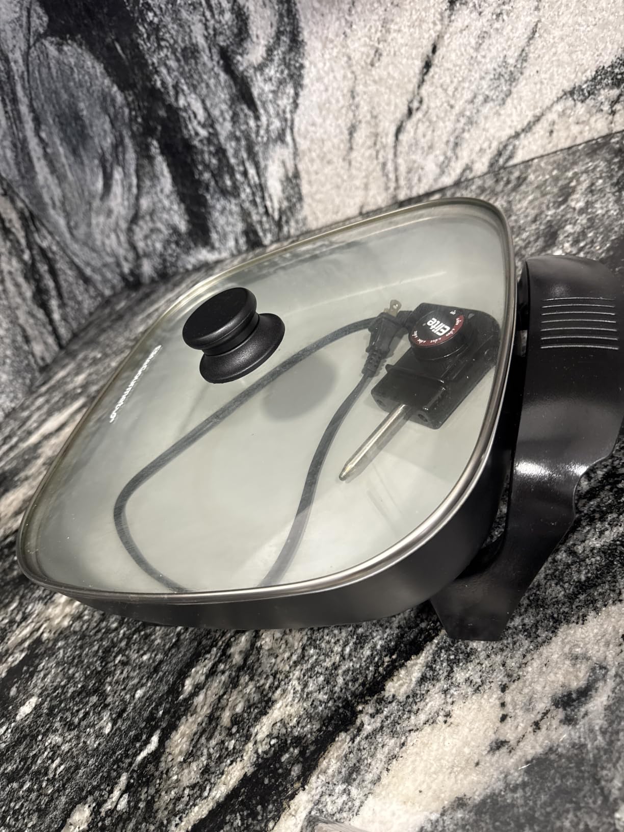 Elite Gourmet Ceralast PFAS-Free Ceramic Electric Skillet, 1200W, 12
