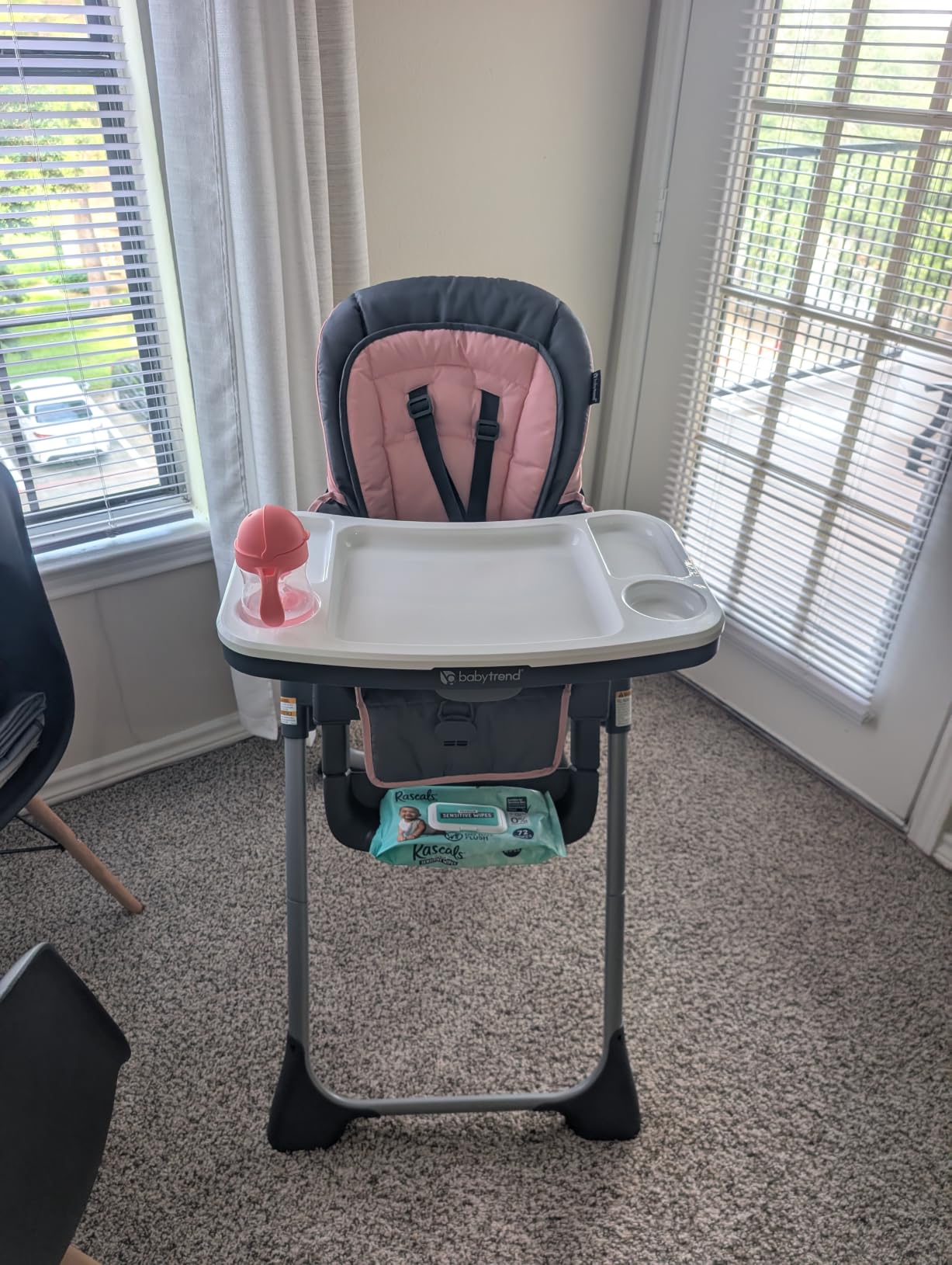 Baby Trend Sit Right 2.0 3-in-1 High Chair, Cozy Pink customer photo 2