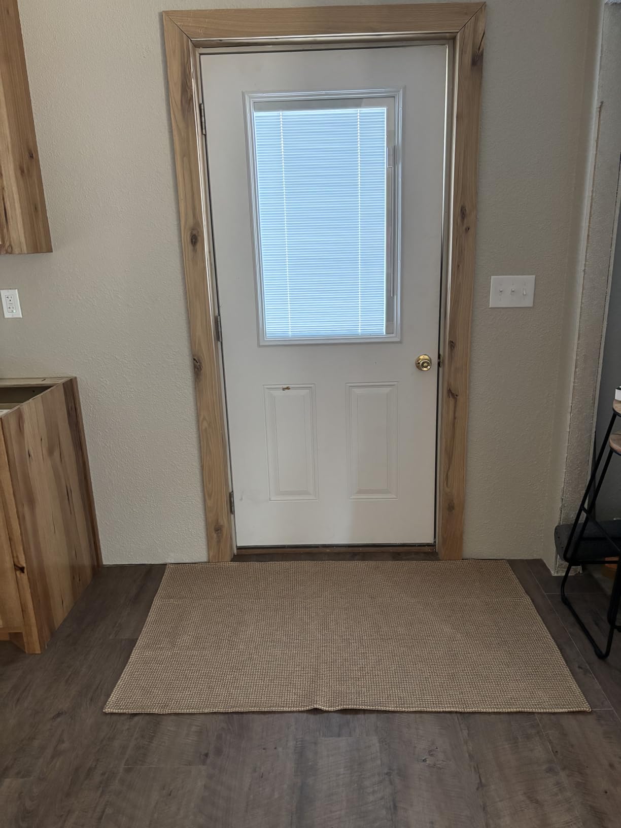 KOZYFLY Boho Runners for Hallways 2x6 ft Washable Kitchen Runner Non Slip Rubber Backed Hall Runners Cotton Entryway Runner Rugs for Indoor Backdoor Bedroom Kitchen, Orange Beige/Tan/Brown customer photo 2
